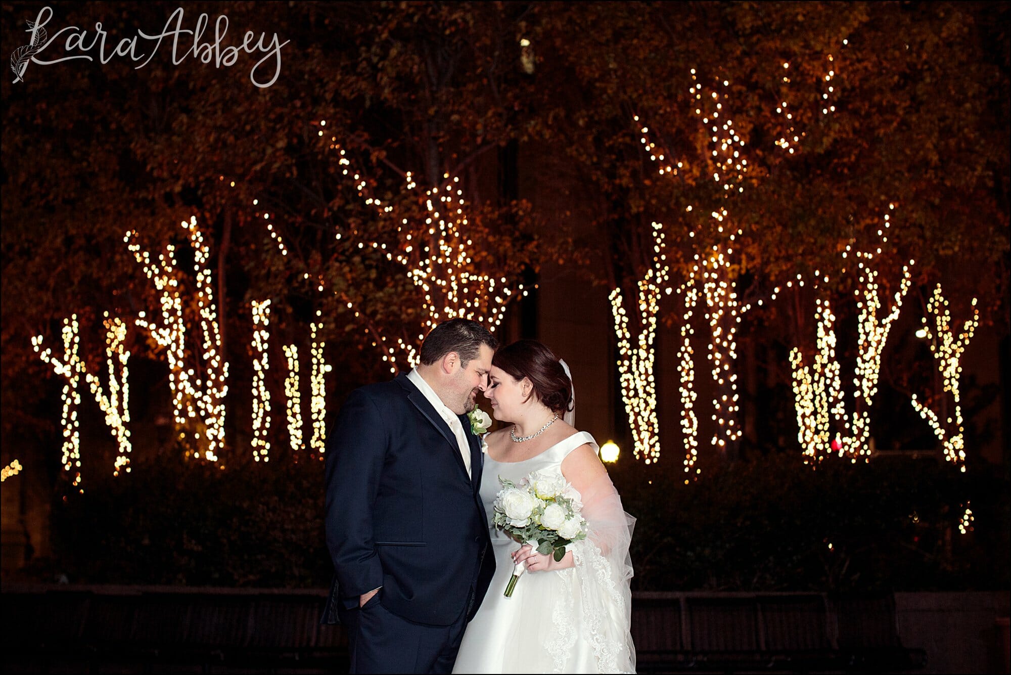 Winter Rose Gold Doubletree Hotel Downtown Pittsburgh PA Wedding