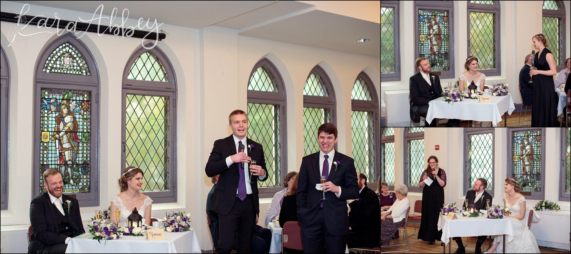 Ultra Violet Winter Wedding at Church of the Ascension in Pittsburgh, PA