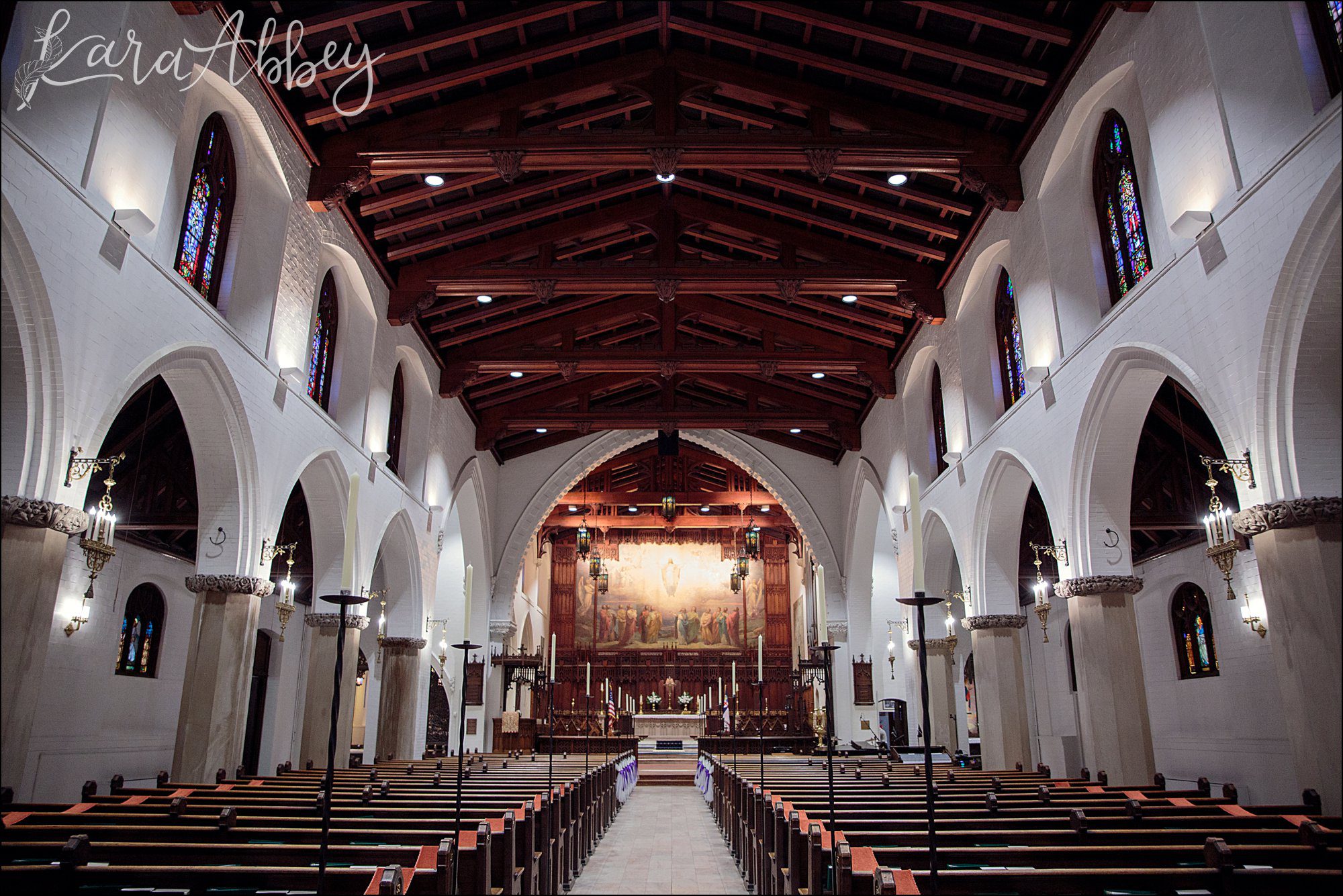 Ultra Violet Winter Wedding at Church of the Ascension in Pittsburgh, PA