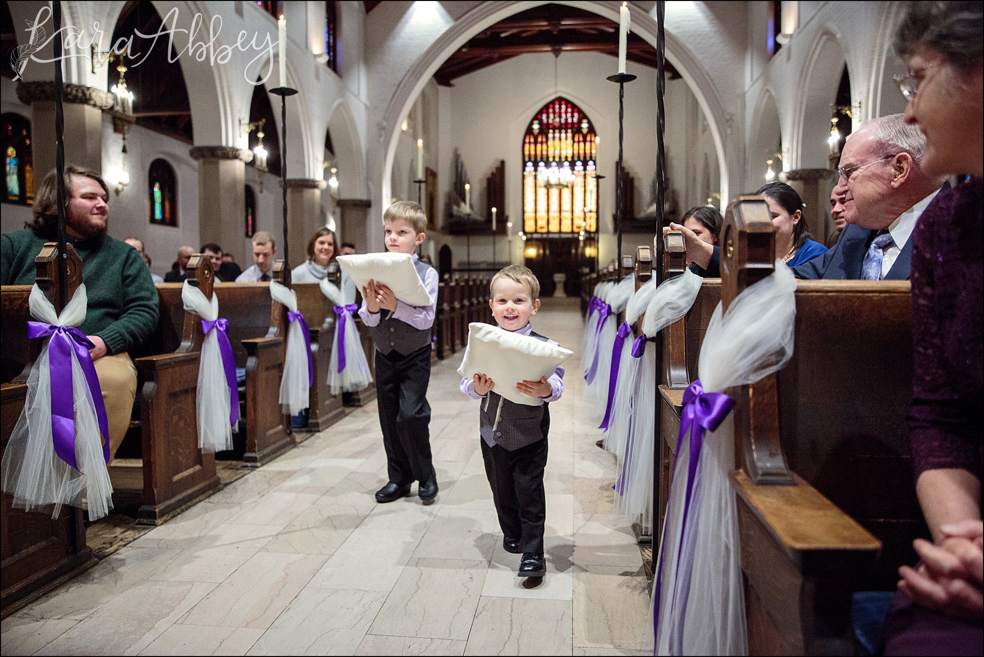 Ultra Violet Winter Wedding at Church of the Ascension in Pittsburgh, PA