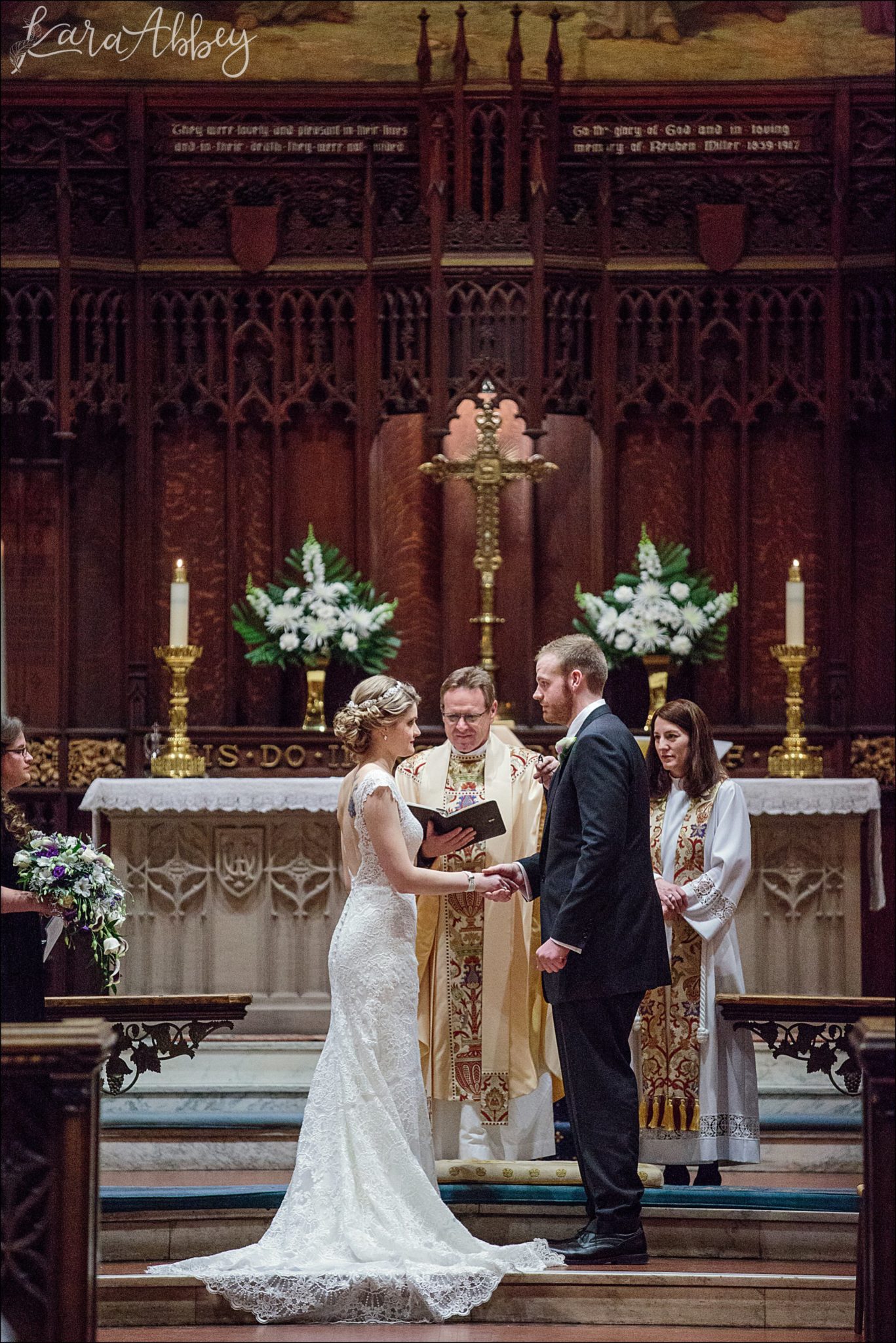 Ultra Violet Winter Wedding at Church of the Ascension in Pittsburgh, PA