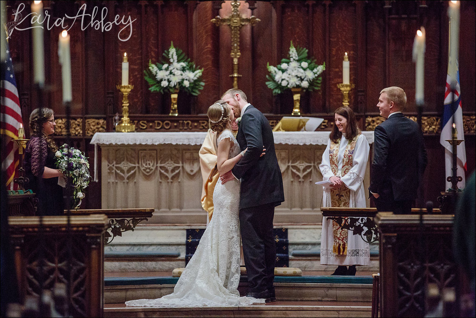 Ultra Violet Winter Wedding at Church of the Ascension in Pittsburgh, PA