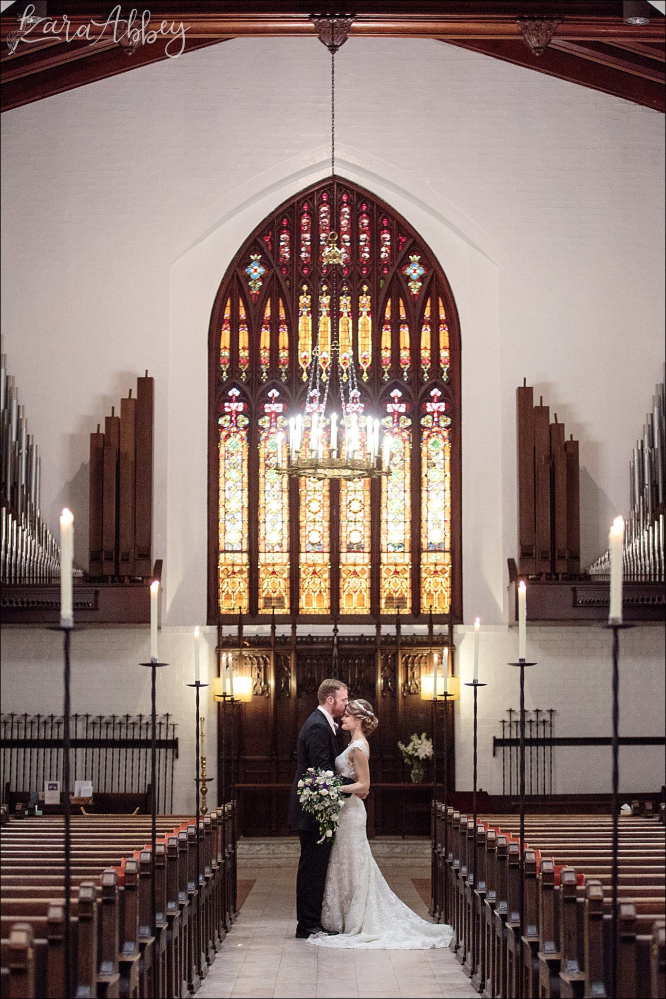 Ultra Violet Winter Wedding at Church of the Ascension in Pittsburgh, PA