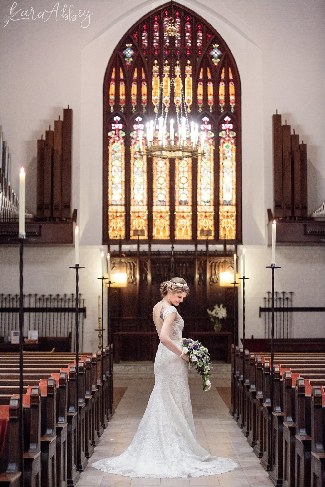 Ultra Violet Winter Wedding at Church of the Ascension in Pittsburgh, PA