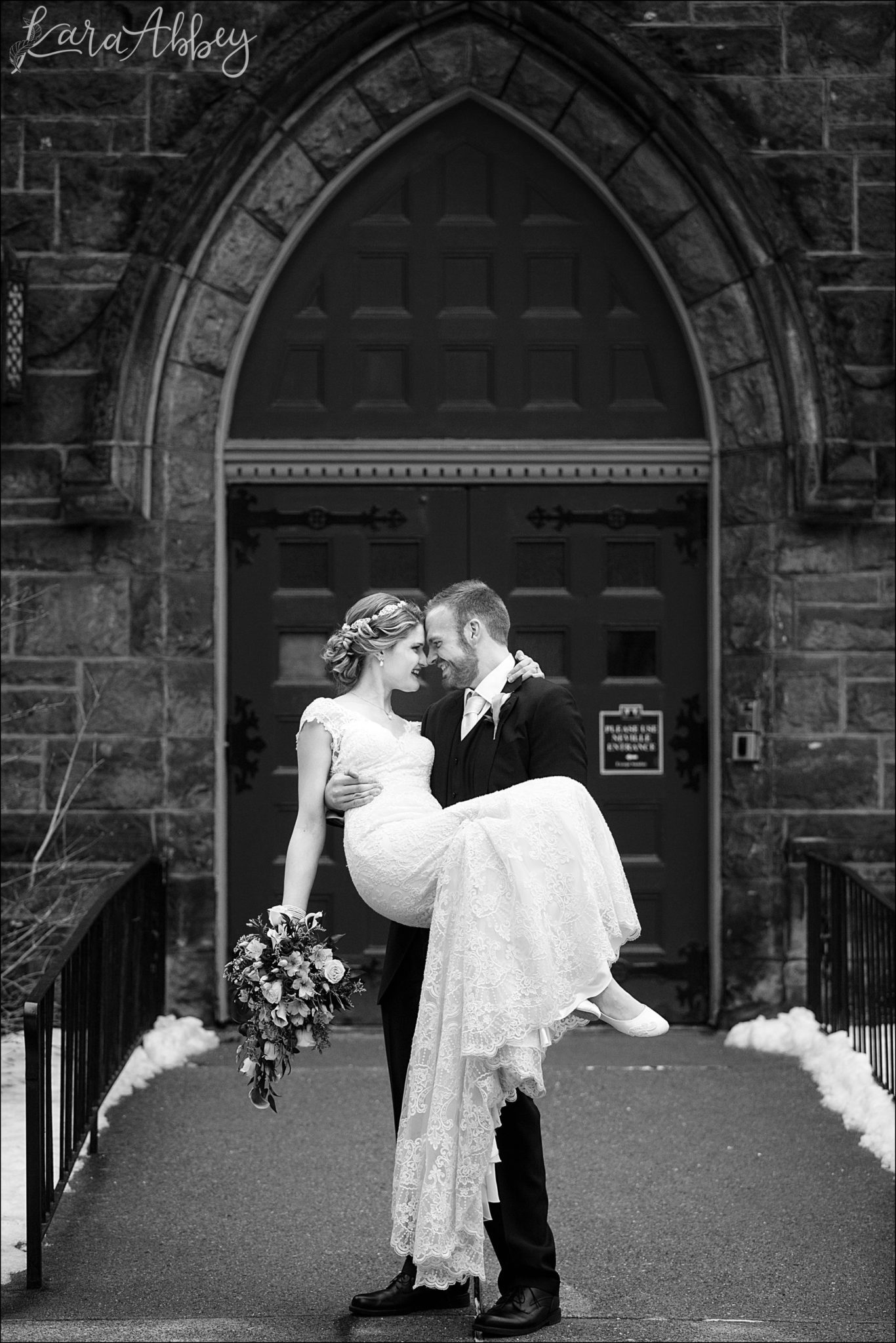 Ultra Violet Winter Wedding at Church of the Ascension in Pittsburgh, PA