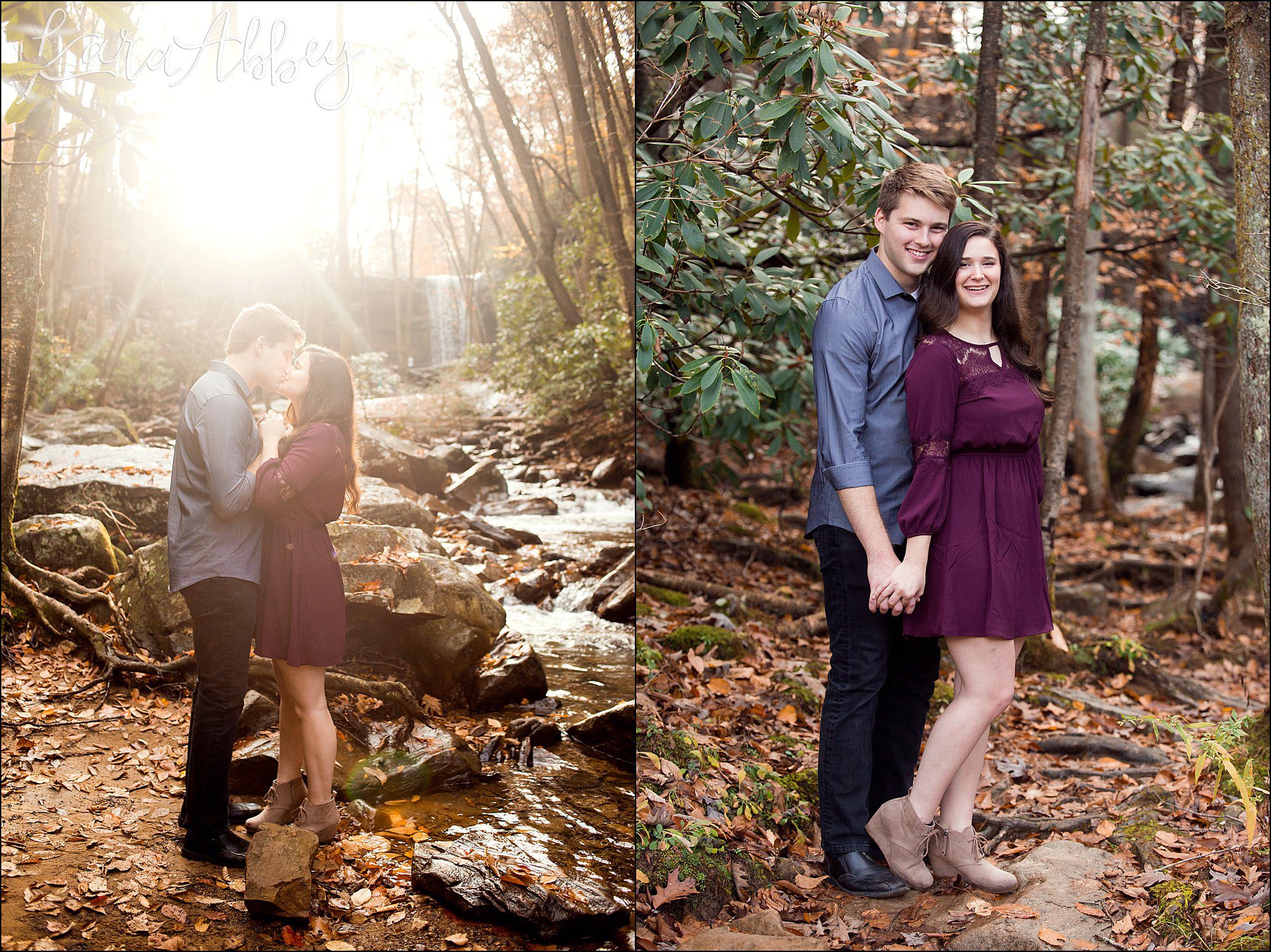 Ohiopyle State Park Engagement Photos in the Fall