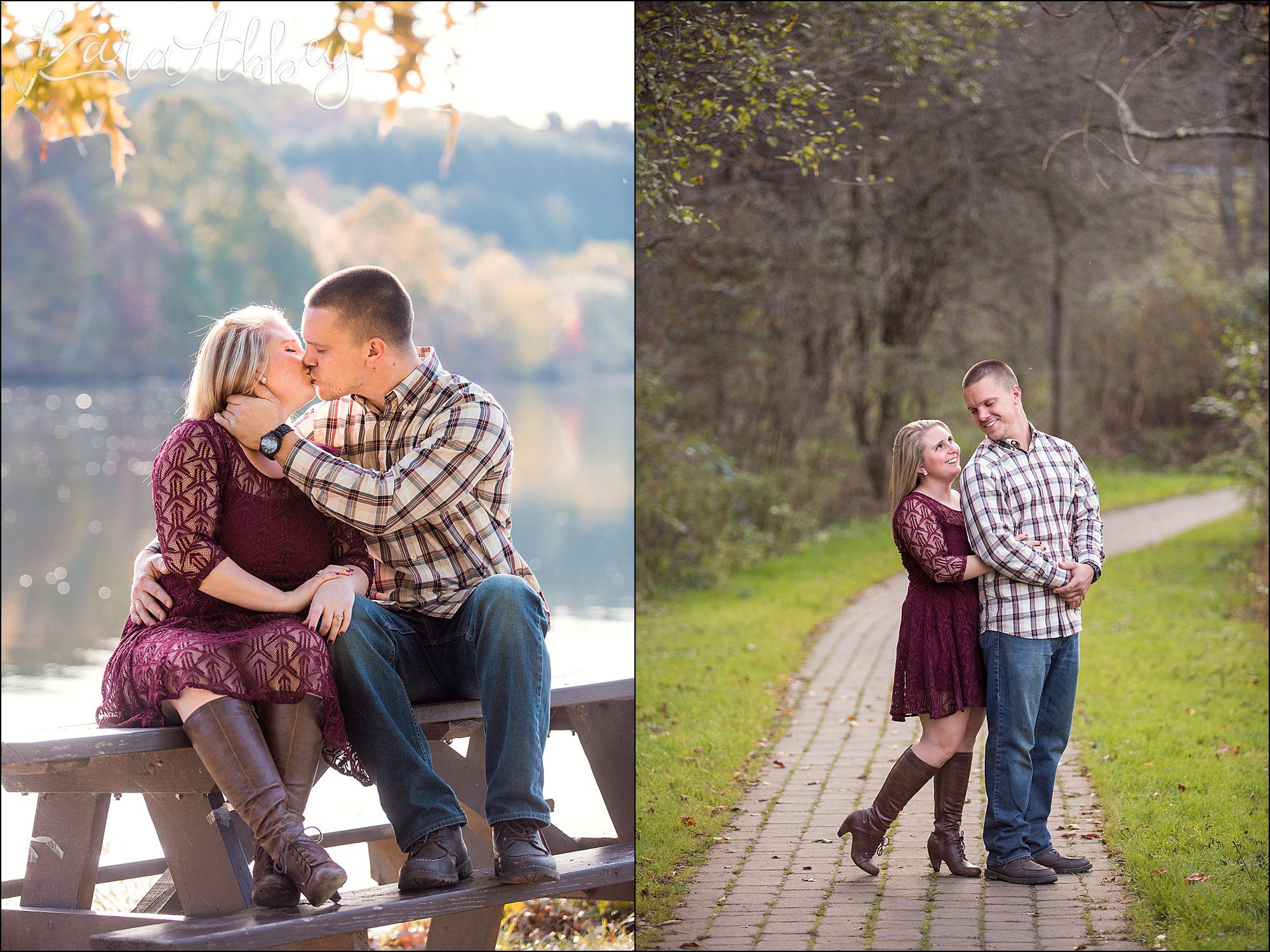 Fall Engagement Session at Northmoreland Park in Apollo, PA