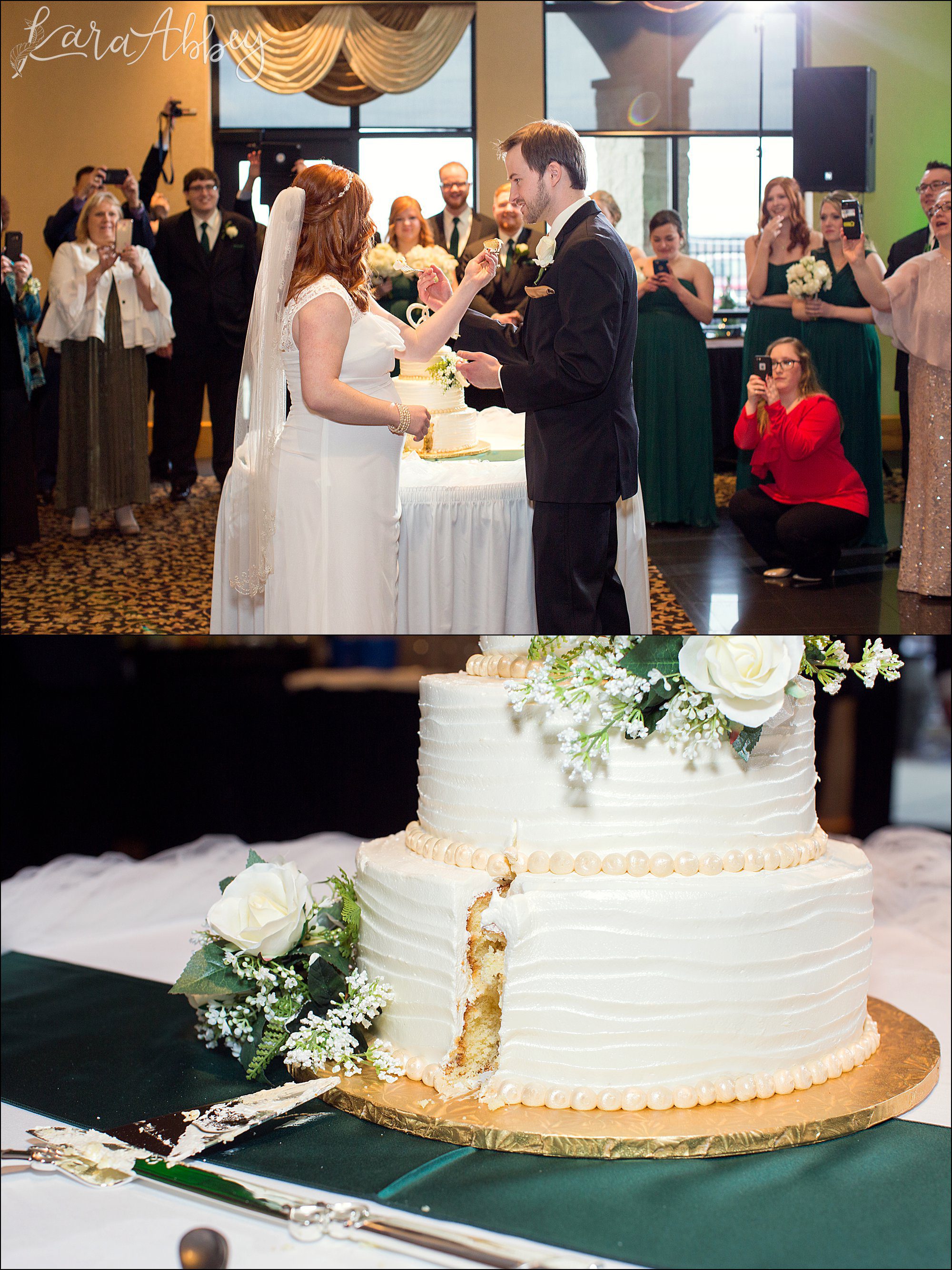 St. Patrick's Day Winter Wedding at Stratigos Banquet Center in Irwin, PA