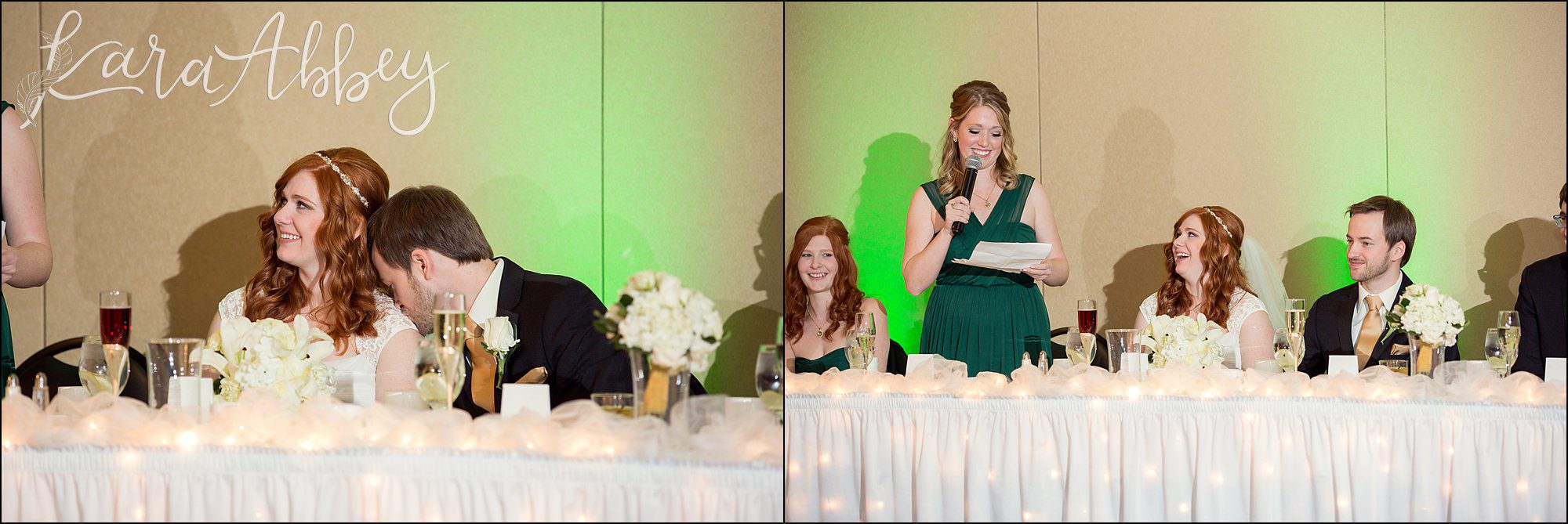 St. Patrick's Day Winter Wedding at Stratigos Banquet Center in Irwin, PA