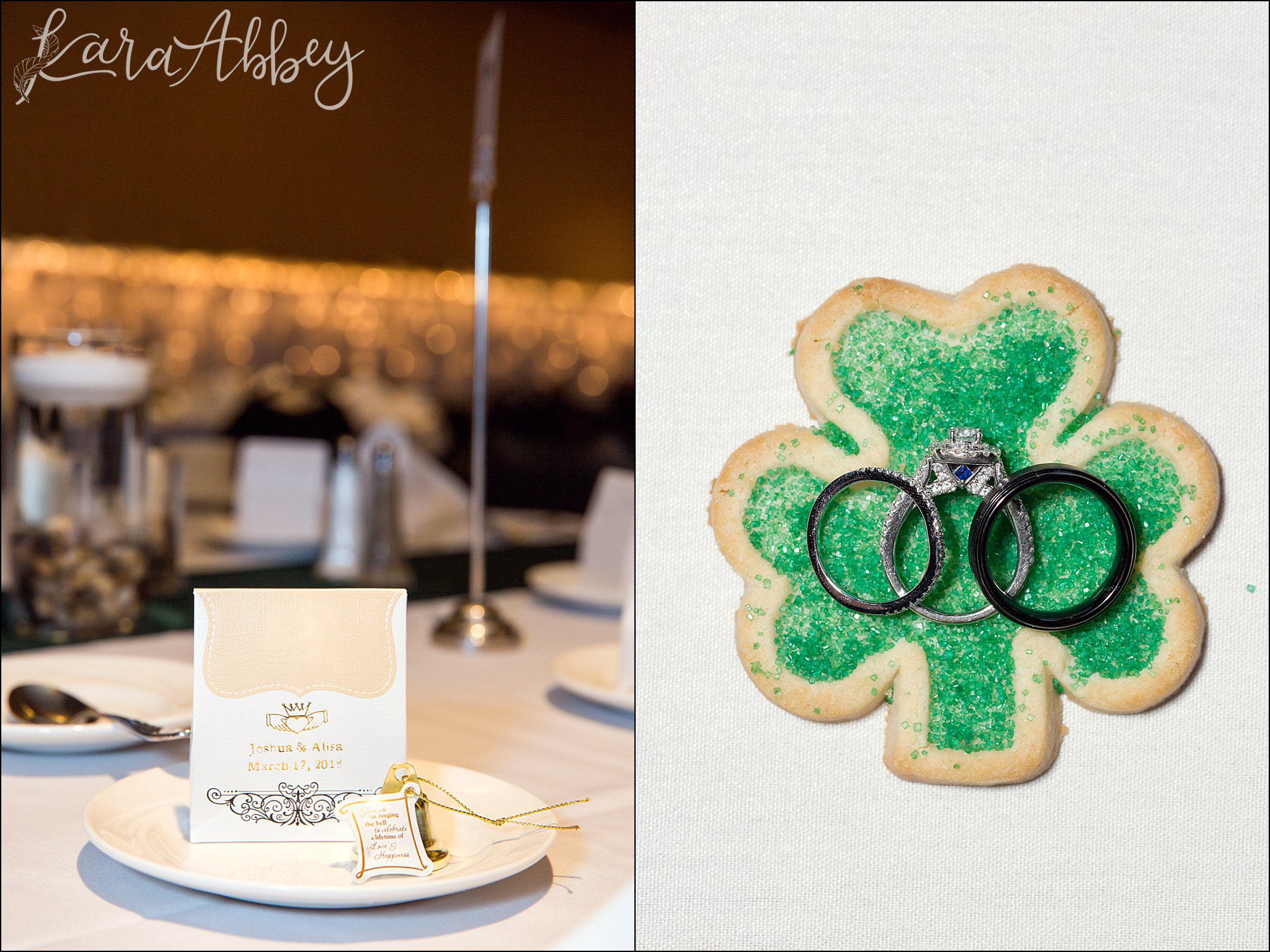 St. Patrick's Day Winter Wedding at Stratigos Banquet Center in Irwin, PA