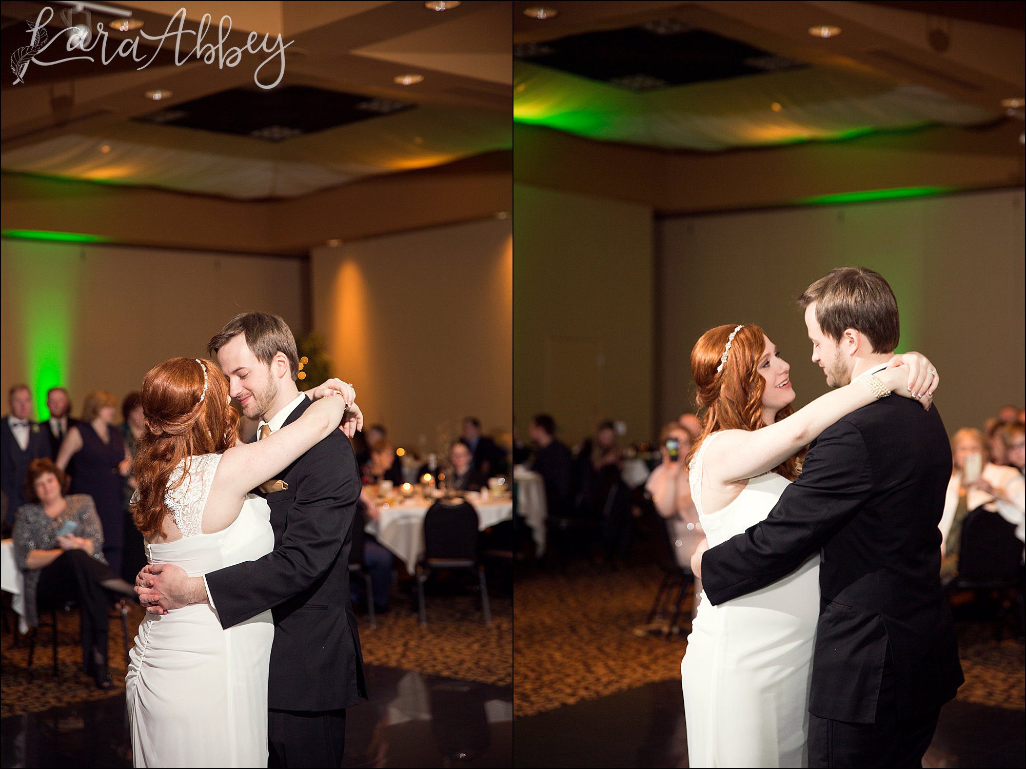 St. Patrick's Day Winter Wedding at Stratigos Banquet Center in Irwin, PA