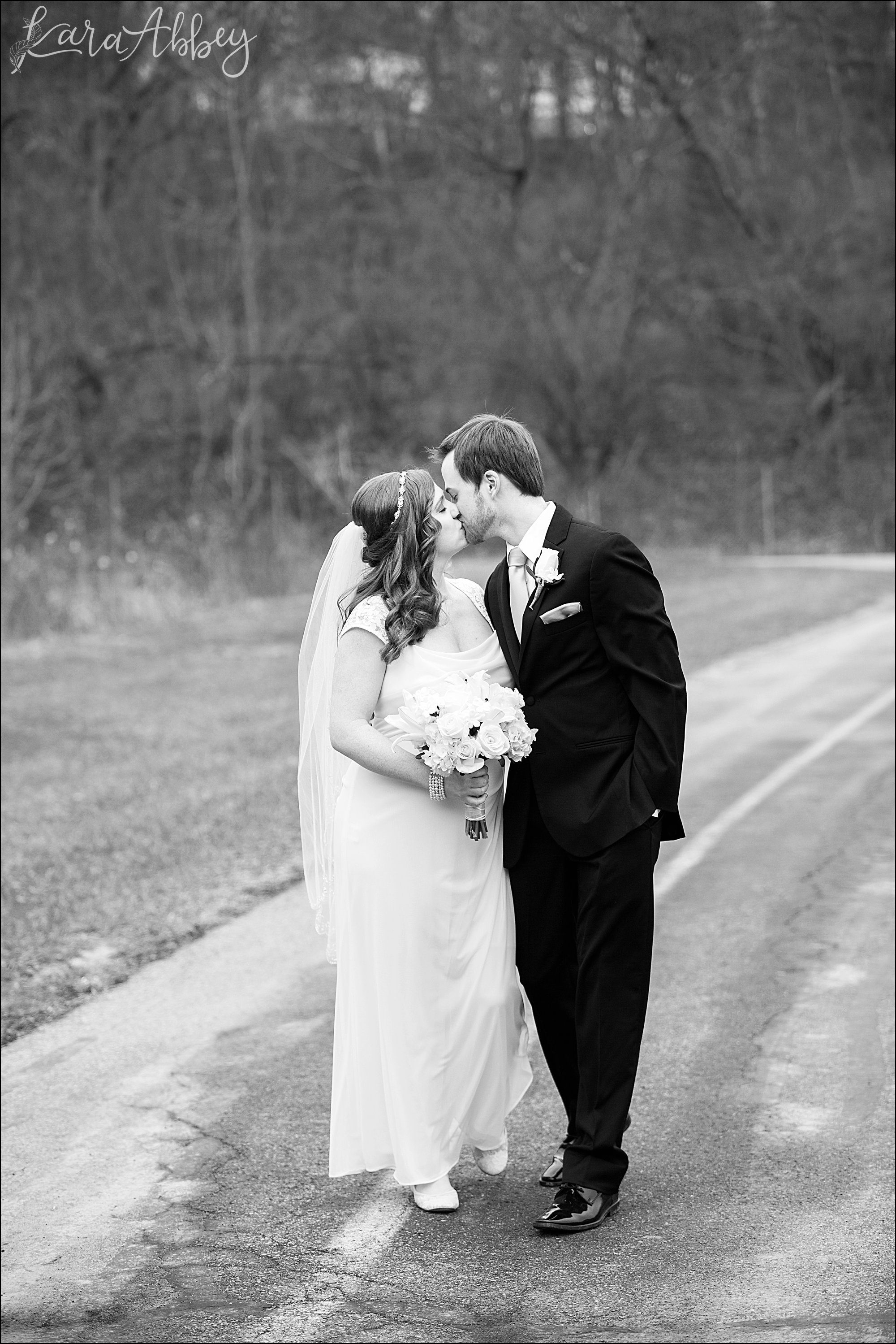 St. Patrick's Day Winter Wedding Portraits at Indian Lake Park in North Huntingdon, PA
