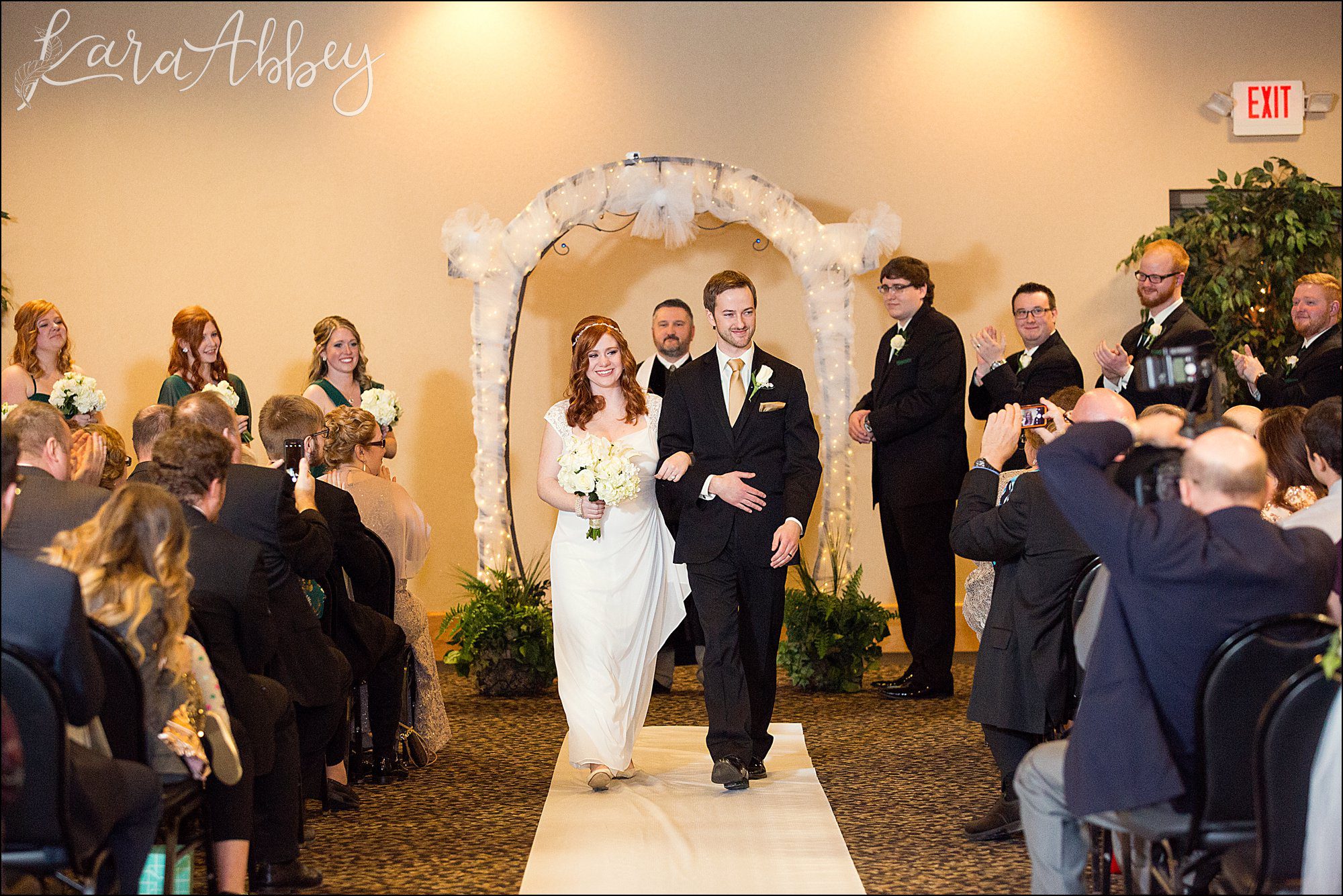 St. Patrick's Day Winter Wedding at Stratigos Banquet Center in Irwin, PA