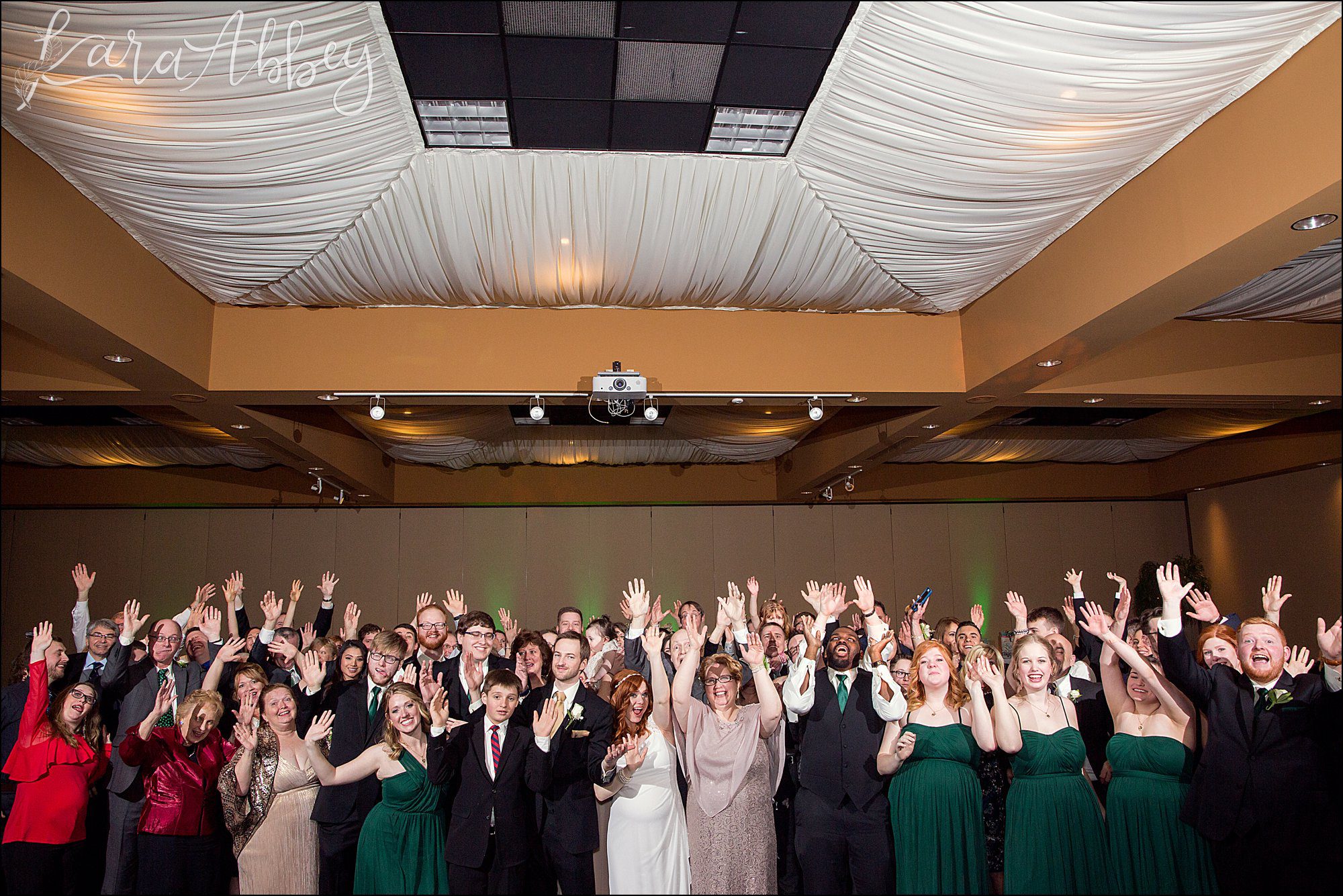 St. Patrick's Day Winter Wedding at Stratigos Banquet Center in Irwin, PA