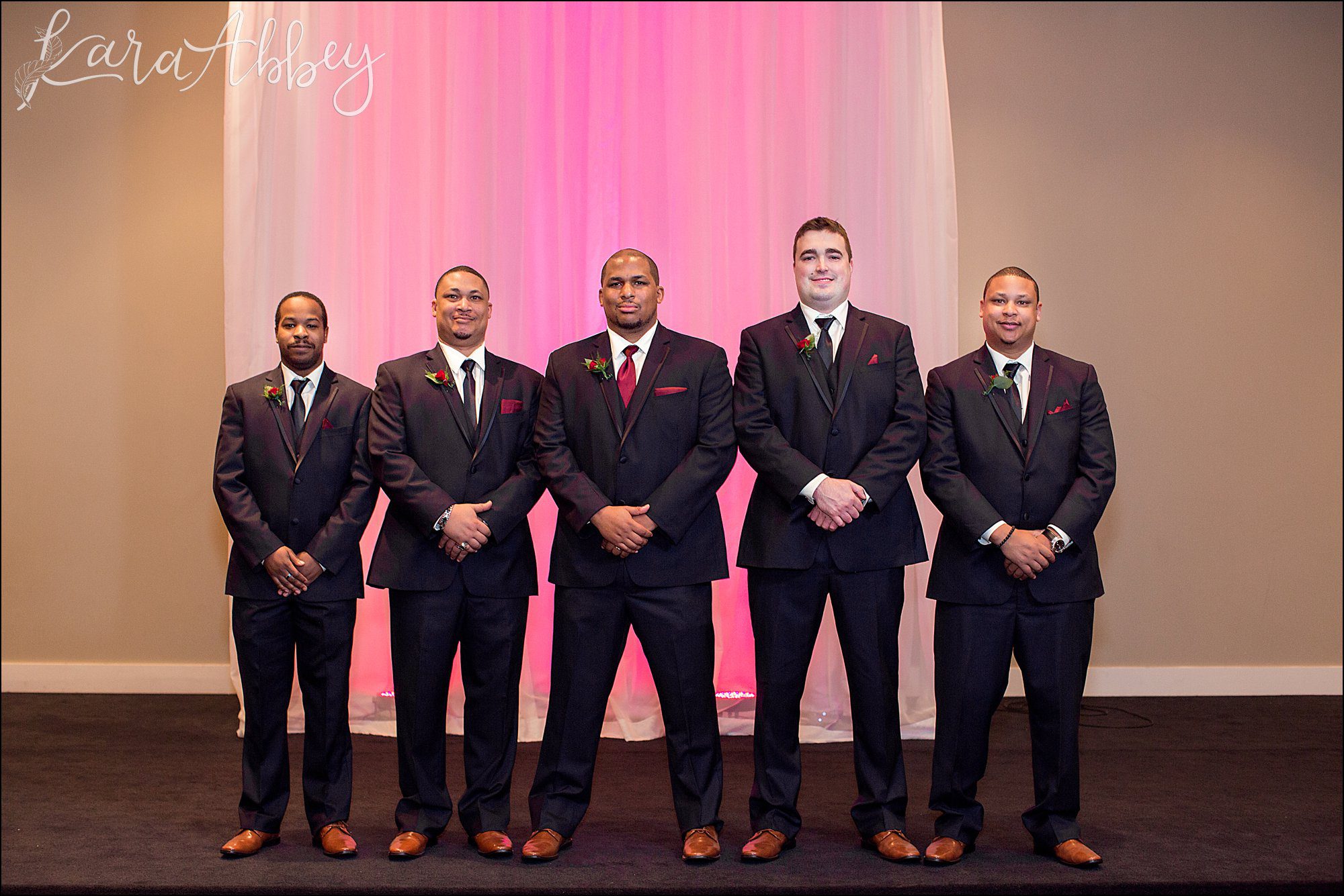 Intimate Pink Winter Wedding Portraits at The Fez in Aliquippa, PA