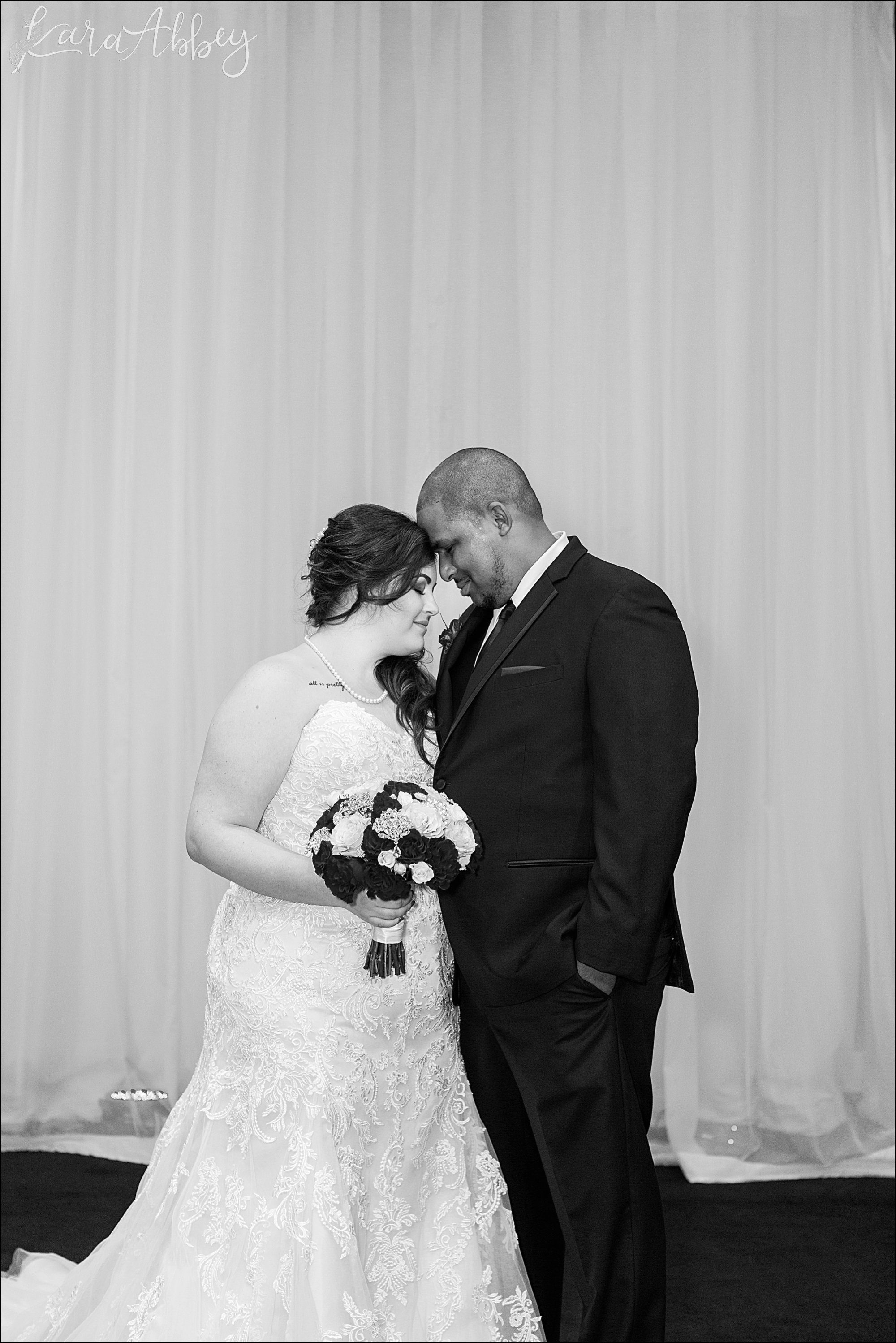 Intimate Pink Winter Wedding Portraits at The Fez in Aliquippa, PA