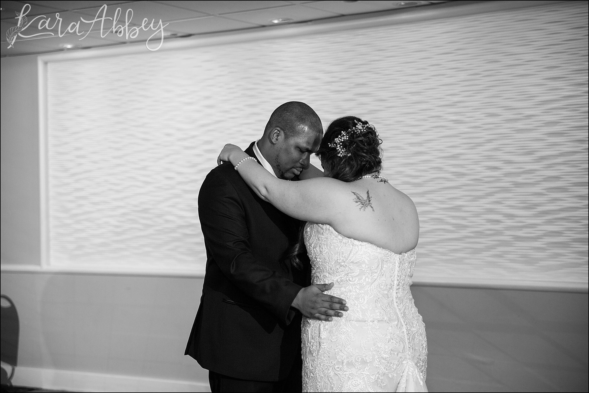 Intimate Pink Winter Wedding Reception at The Fez in Aliquippa, PA