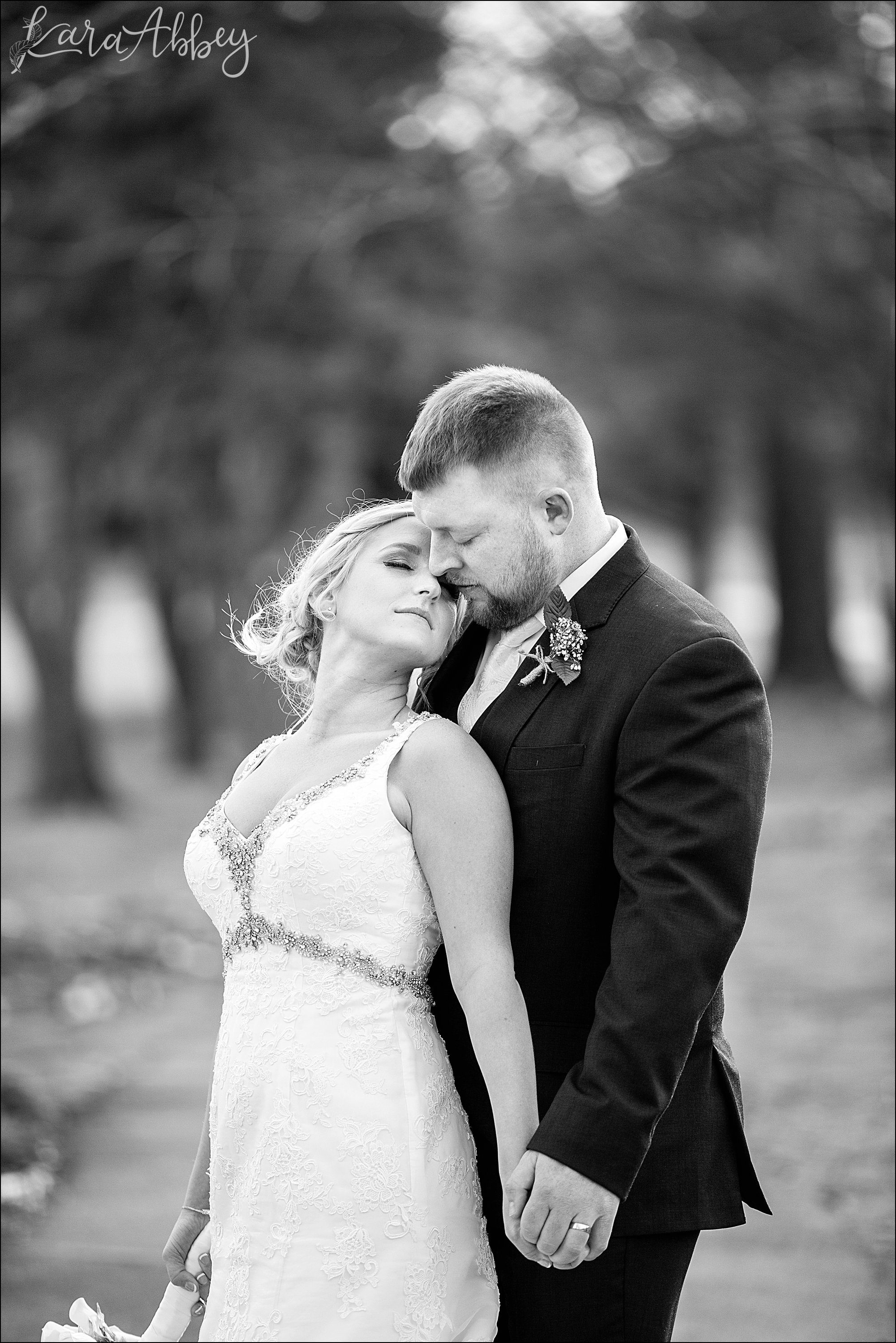 Bride & Groom Portrait on the Golf Course at the Edgewood Country Club in Drums, PA
