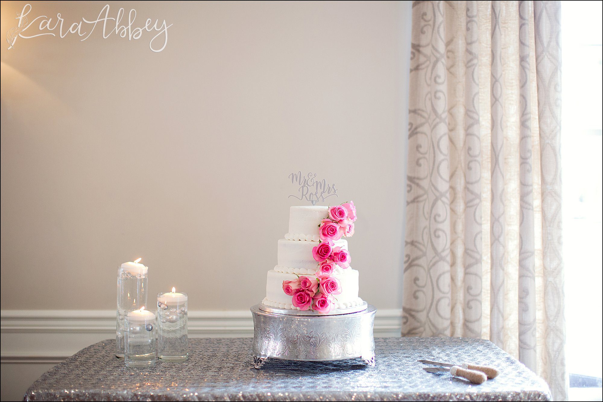 Wedding Reception Details at Edgewood Country Club in Drums, PA: Cake