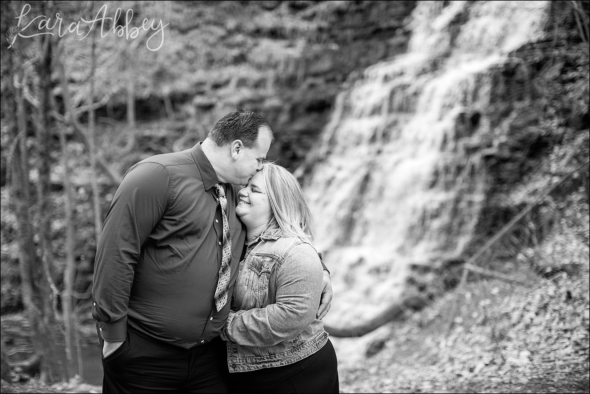 Spring Waterfall Engagement Photography