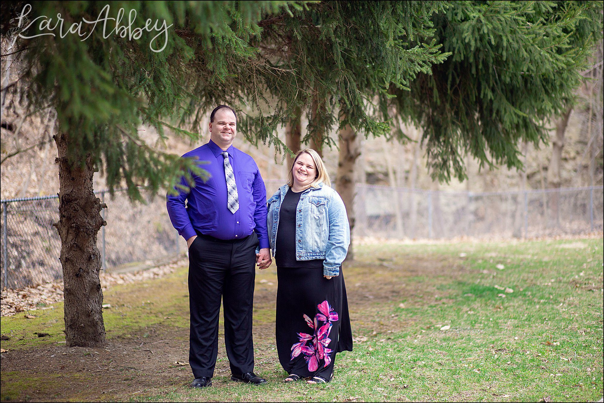 Spring Waterfall Engagement Photography