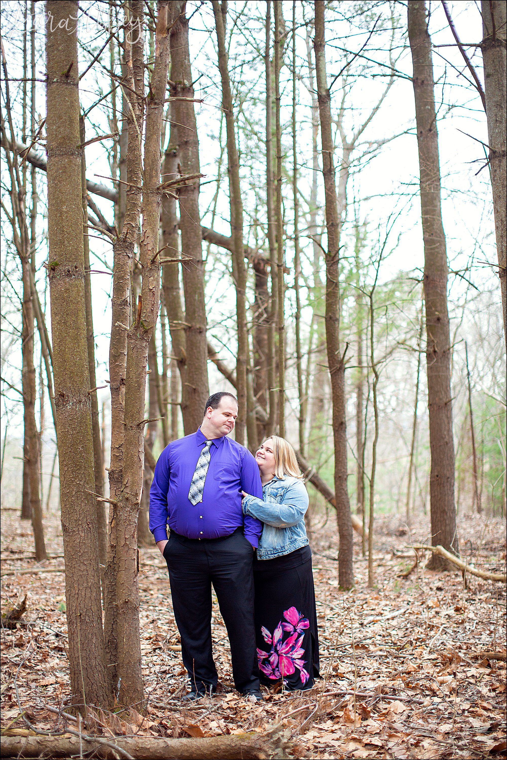 Spring Waterfall Engagement Photography