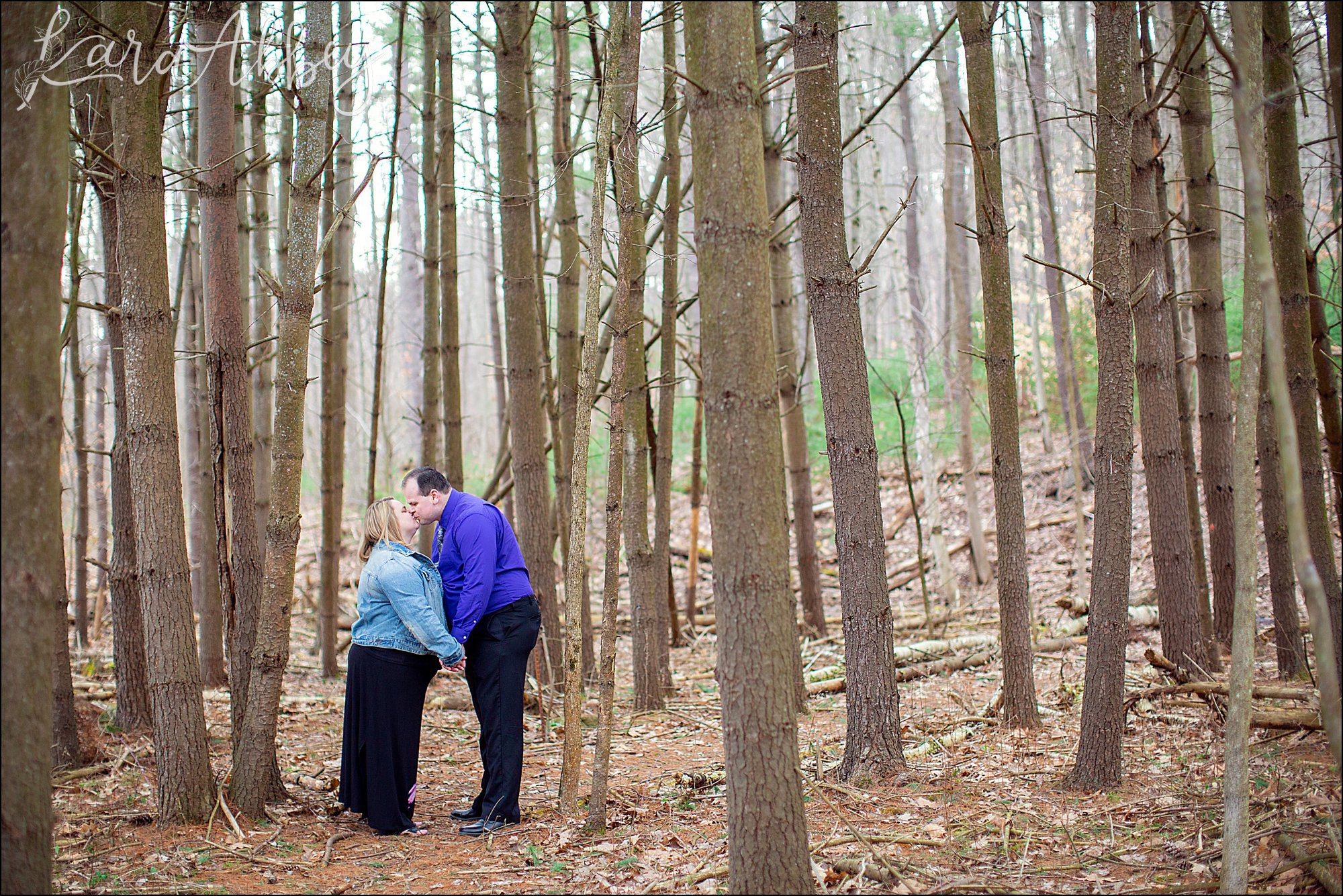 Spring Waterfall Engagement Photography