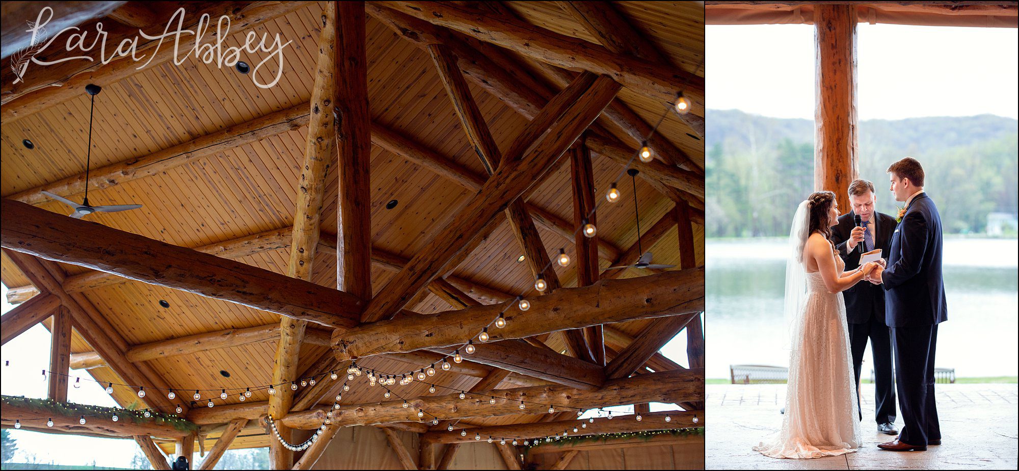 Rainy Day Wedding Ceremony at The Gathering Place at Darlington Lake