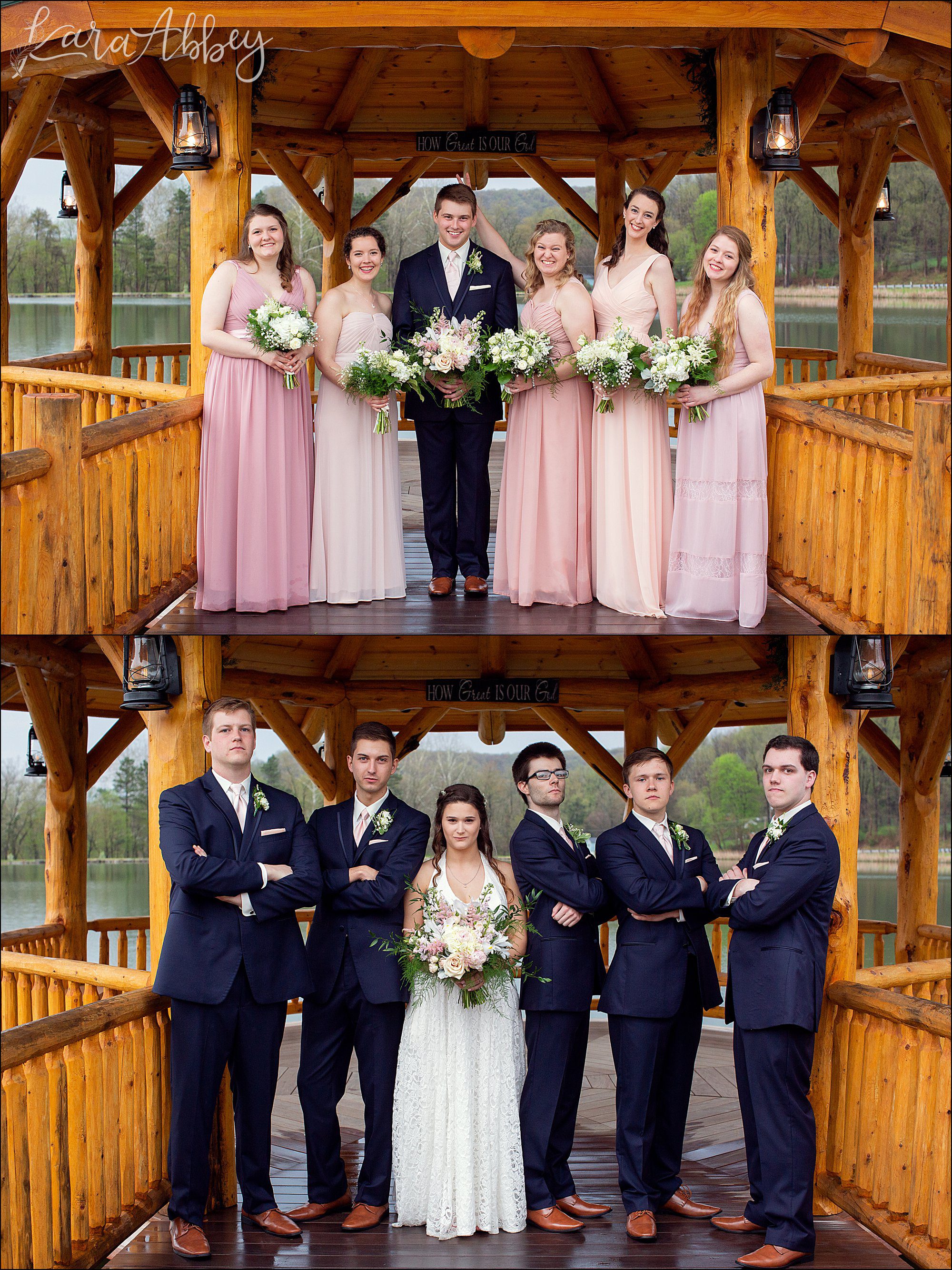 Bridal Party Portraits at The Gathering Place
