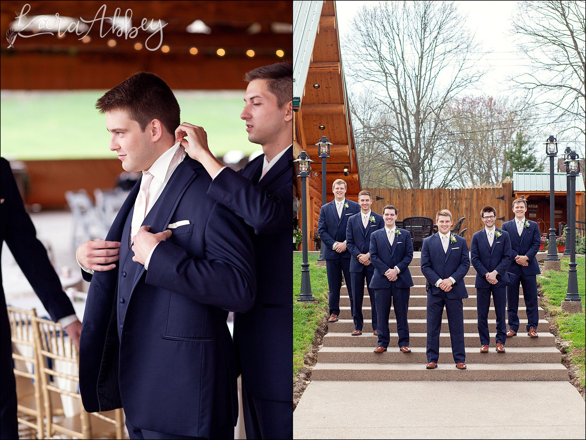 Groom Getting Ready at The Gathering Place
