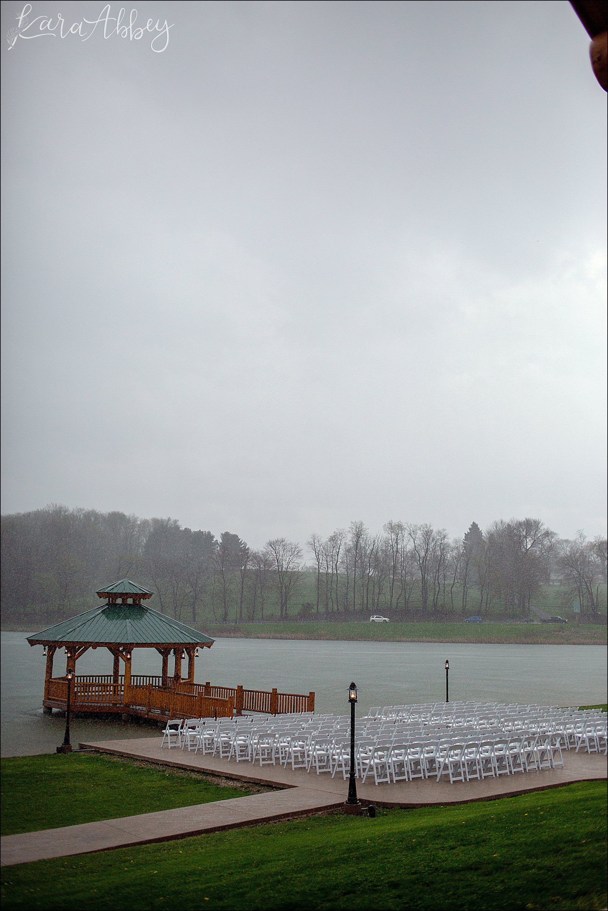 Rain on Wedding Day at The Gathering Place