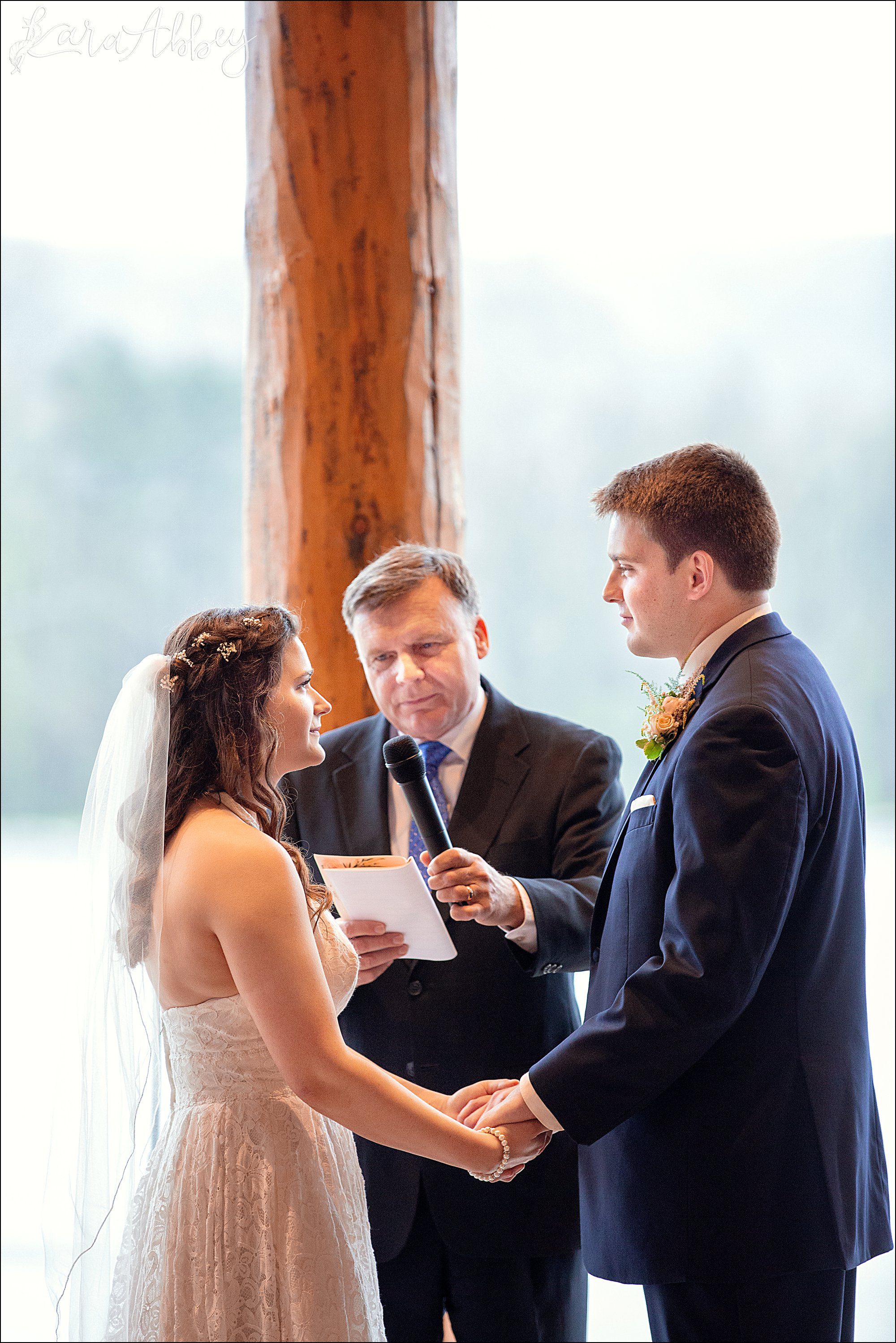 Rainy Day Wedding Ceremony at The Gathering Place at Darlington Lake