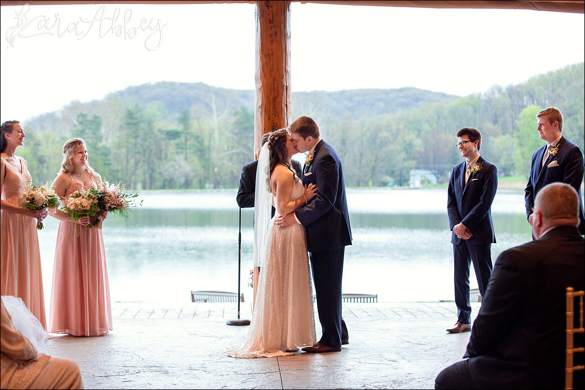 Rainy Day Wedding Ceremony at The Gathering Place at Darlington Lake