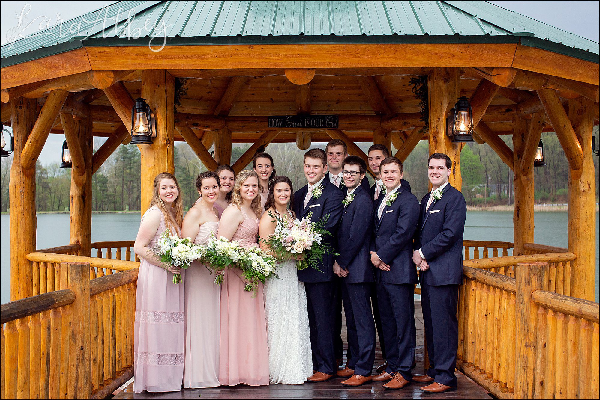Bridal Party Portraits at The Gathering Place