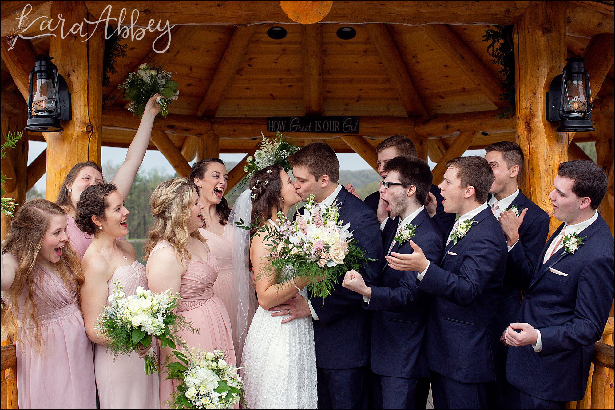 Bridal Party Portraits at The Gathering Place