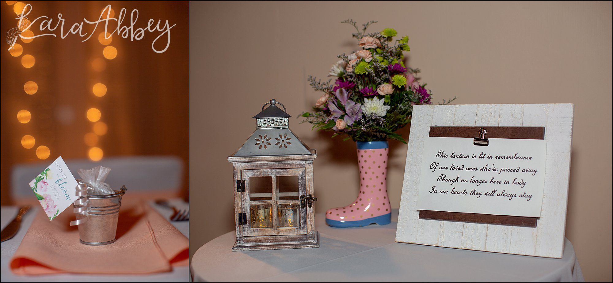 Pink Spring Wedding Reception at Antonelli Event Center in Irwin, PA