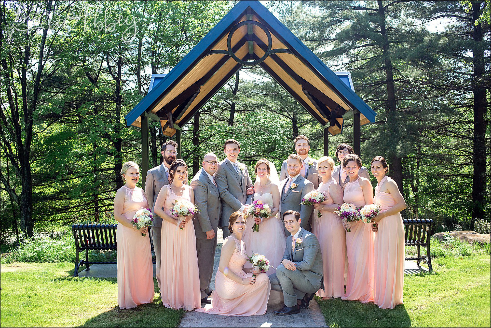 Pink Spring Wedding Formal Portraits at White Oak Park in Irwin, PA