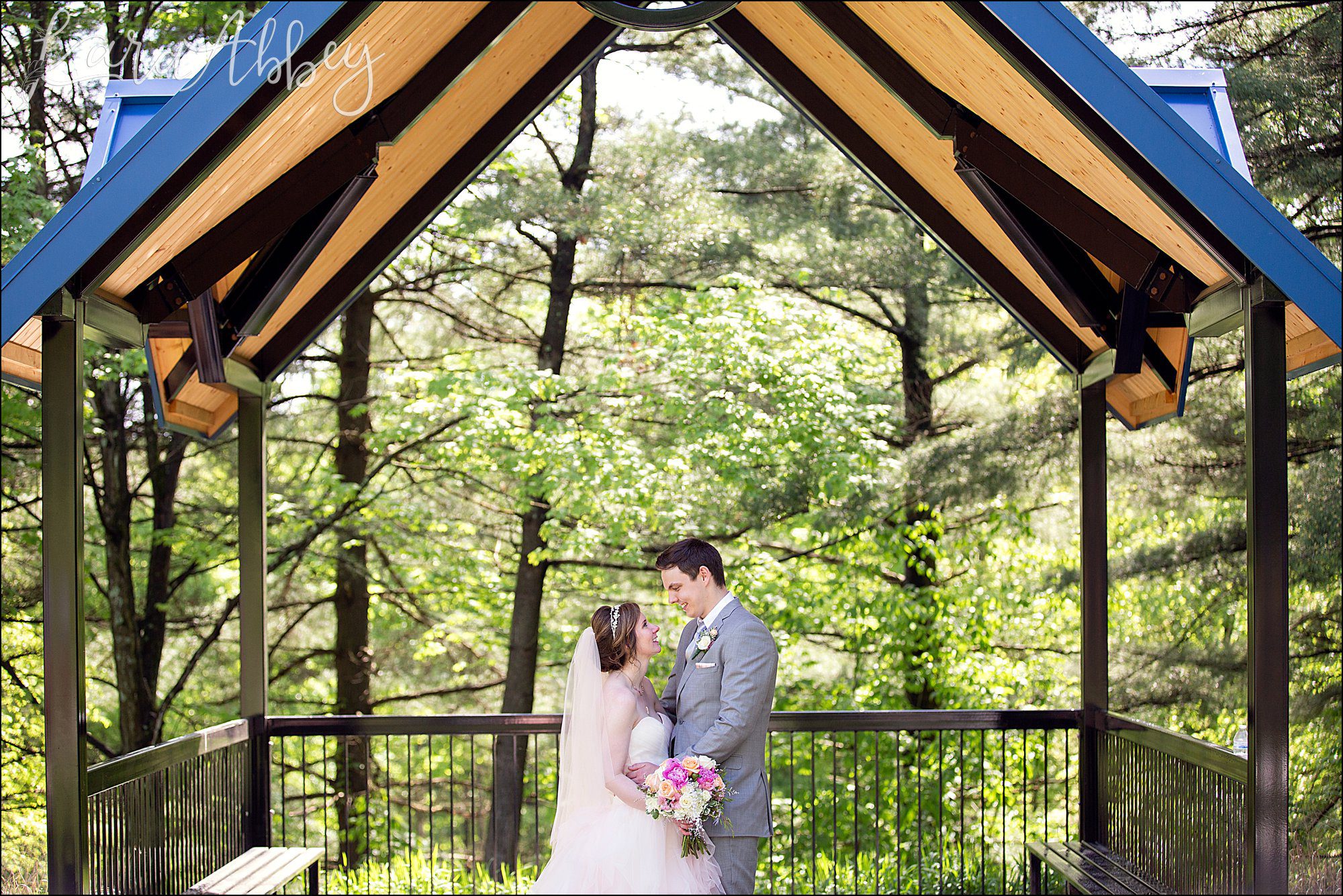 Pink Spring Wedding Formal Portraits at White Oak Park in Irwin, PA