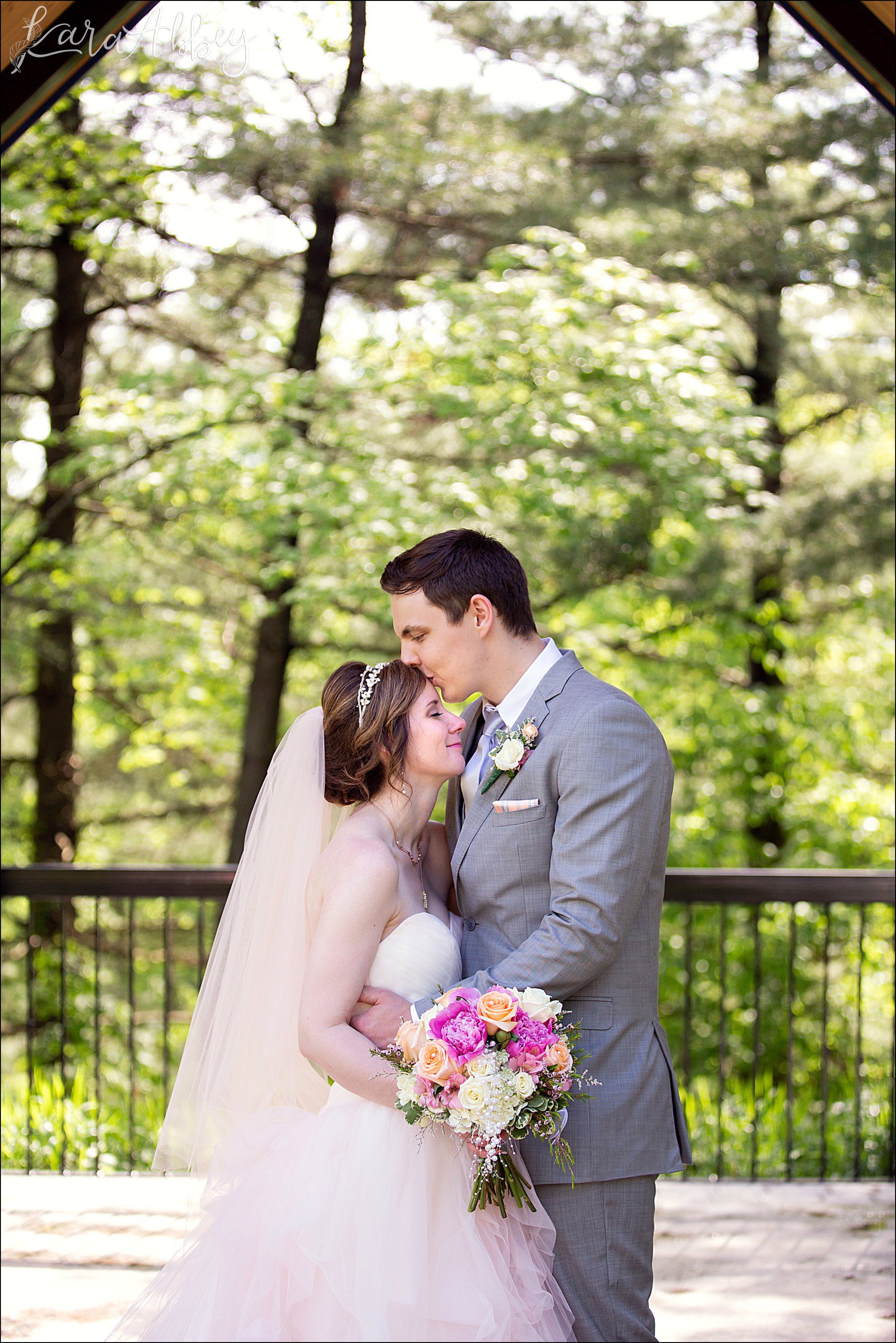 Pink Spring Wedding Formal Portraits at White Oak Park in Irwin, PA