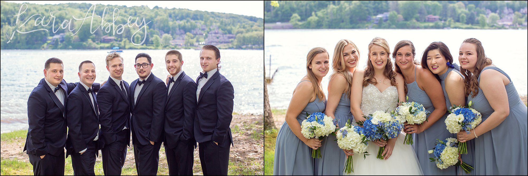 Bridal Party Portraits Lakeside at Deep Creek Lake, MD