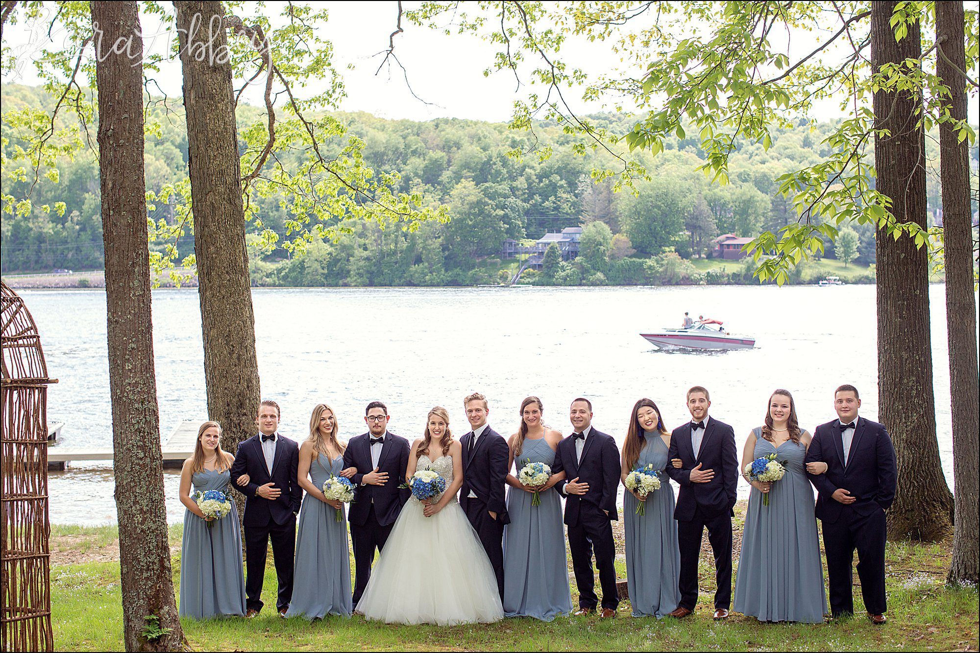 Bridal Party Portraits Lakeside at Deep Creek Lake, MD