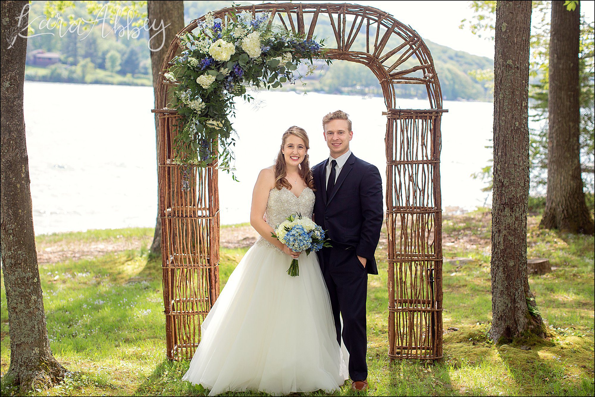 Bride & Groom Portraits Lakeside at Deep Creek Lake, MD