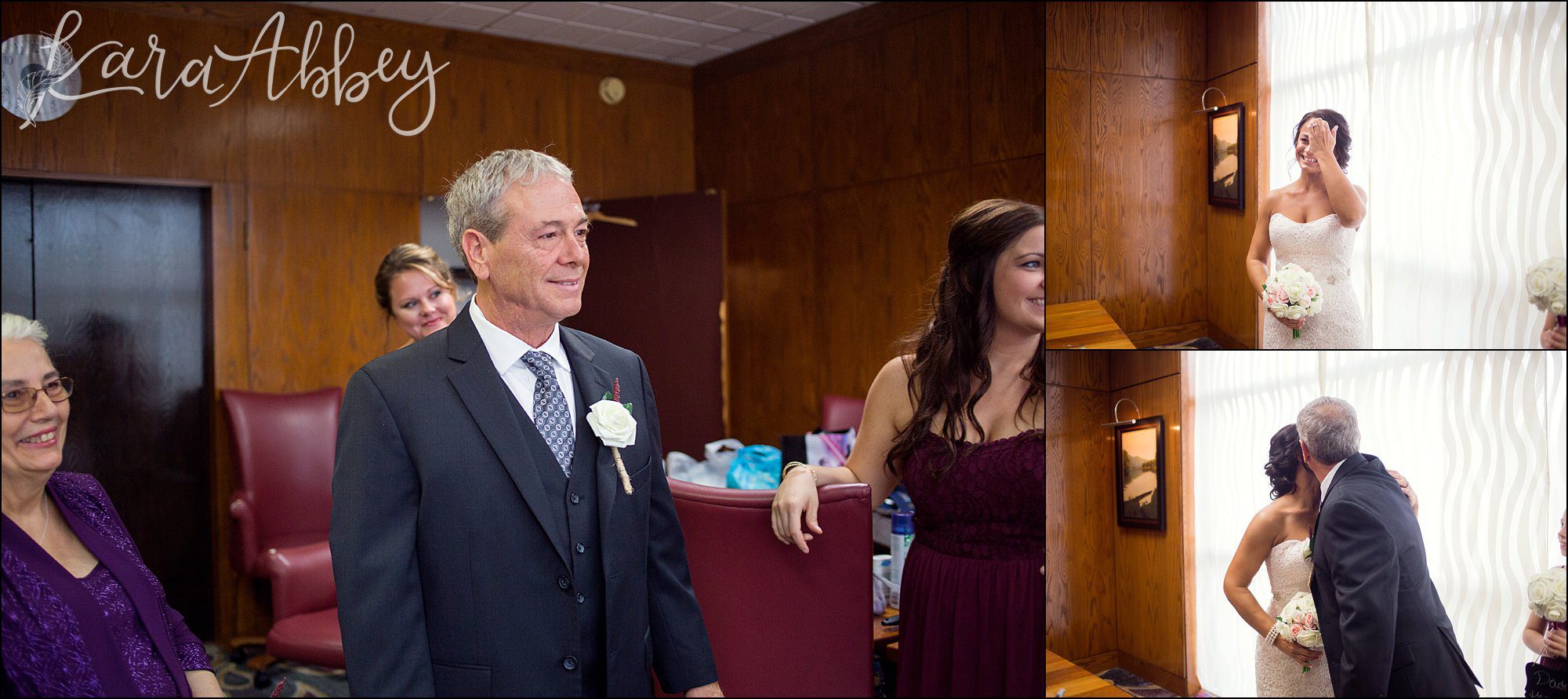 First Look Alternatives by Irwin, PA Wedding Photographer - First Look with Dad