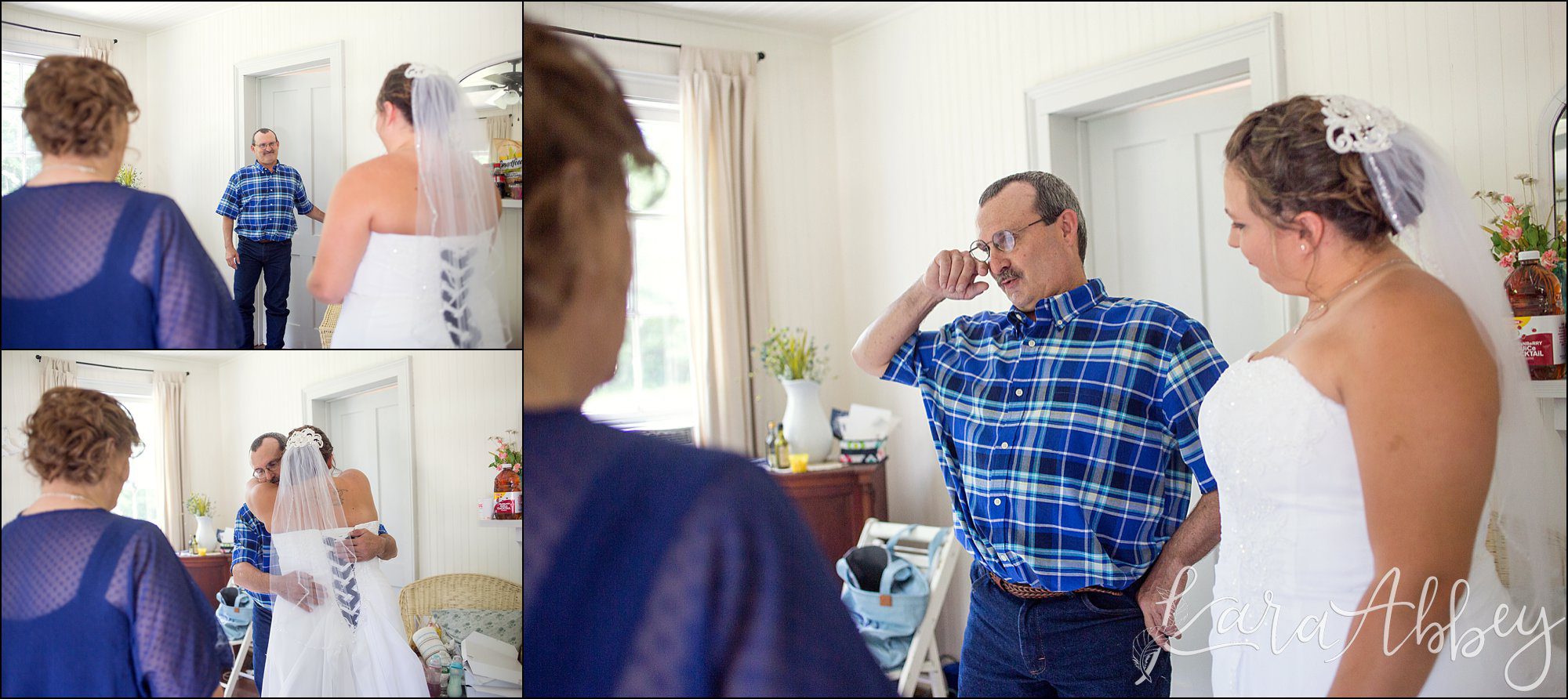 First Look Alternatives by Irwin, PA Wedding Photographer - First Look with Dad