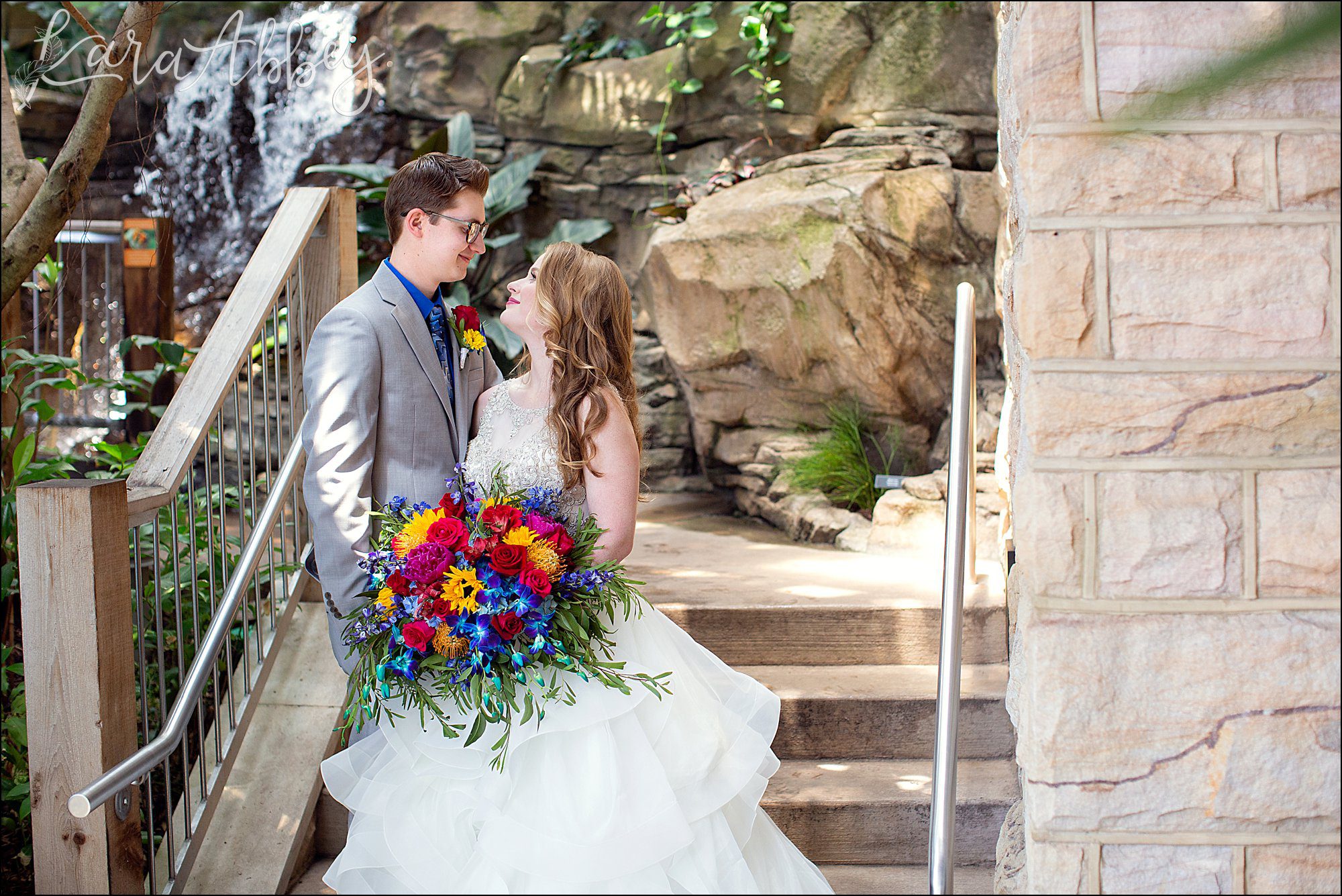 Phipps Conservatory Wedding in Pittsburgh, PA - Portraits in the Tropical Forest Conservatory