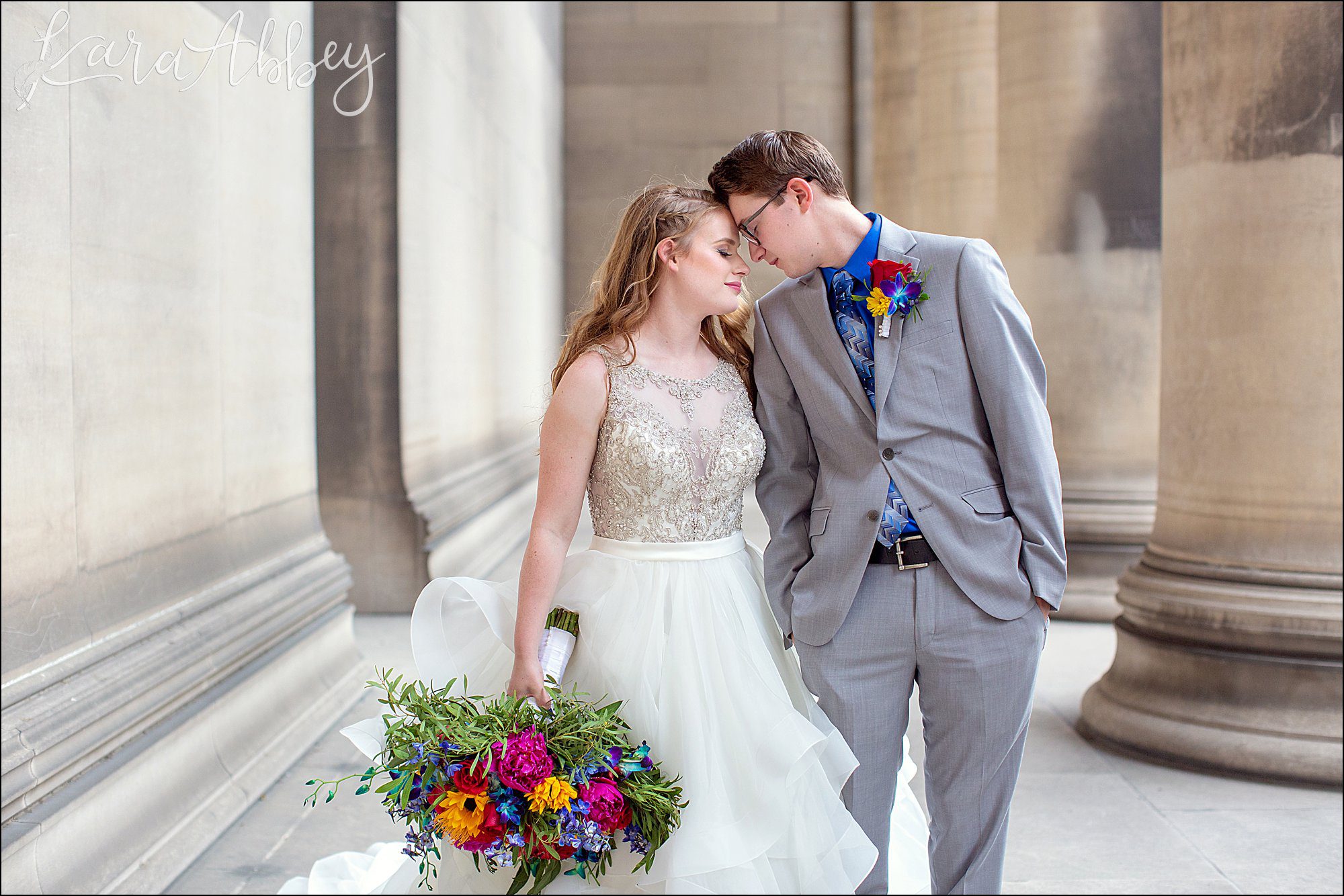 Phipps Conservatory Wedding in Pittsburgh, PA - Portraits at Mellon Institute Building