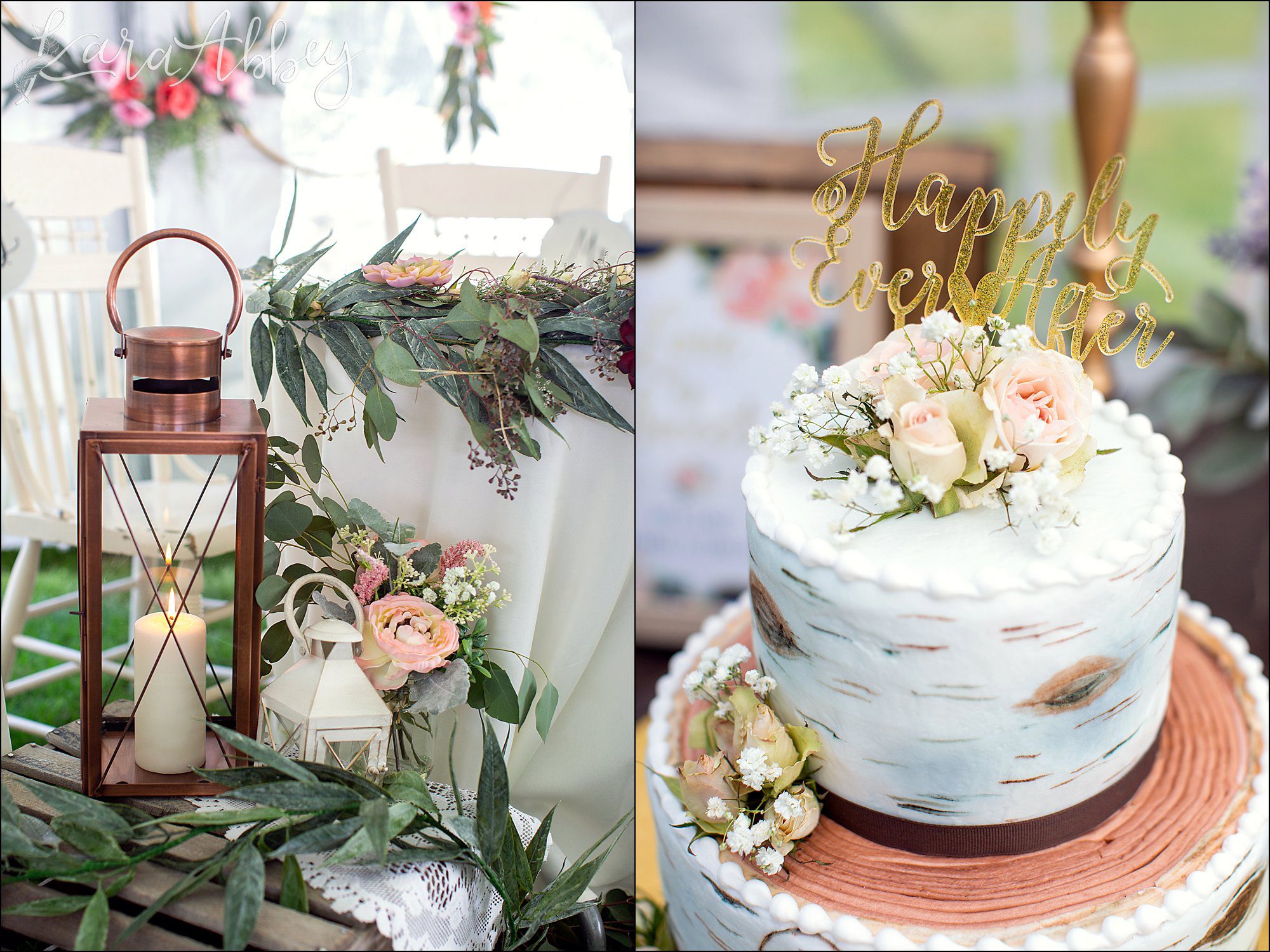 Rustic Elegant Outdoor Summer Wedding on Private Property in PA - Reception Details
