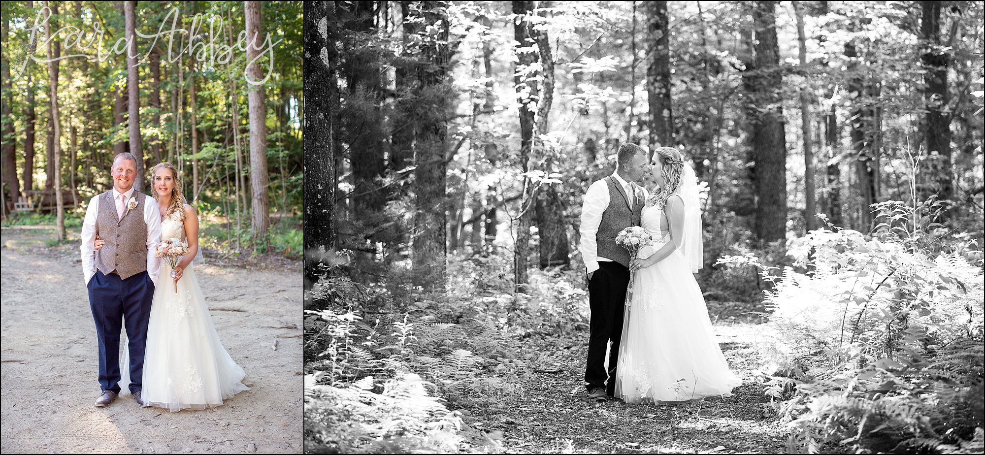 Rustic Elegant Outdoor Summer Wedding on Private Property in PA - Bride & Groom Portraits