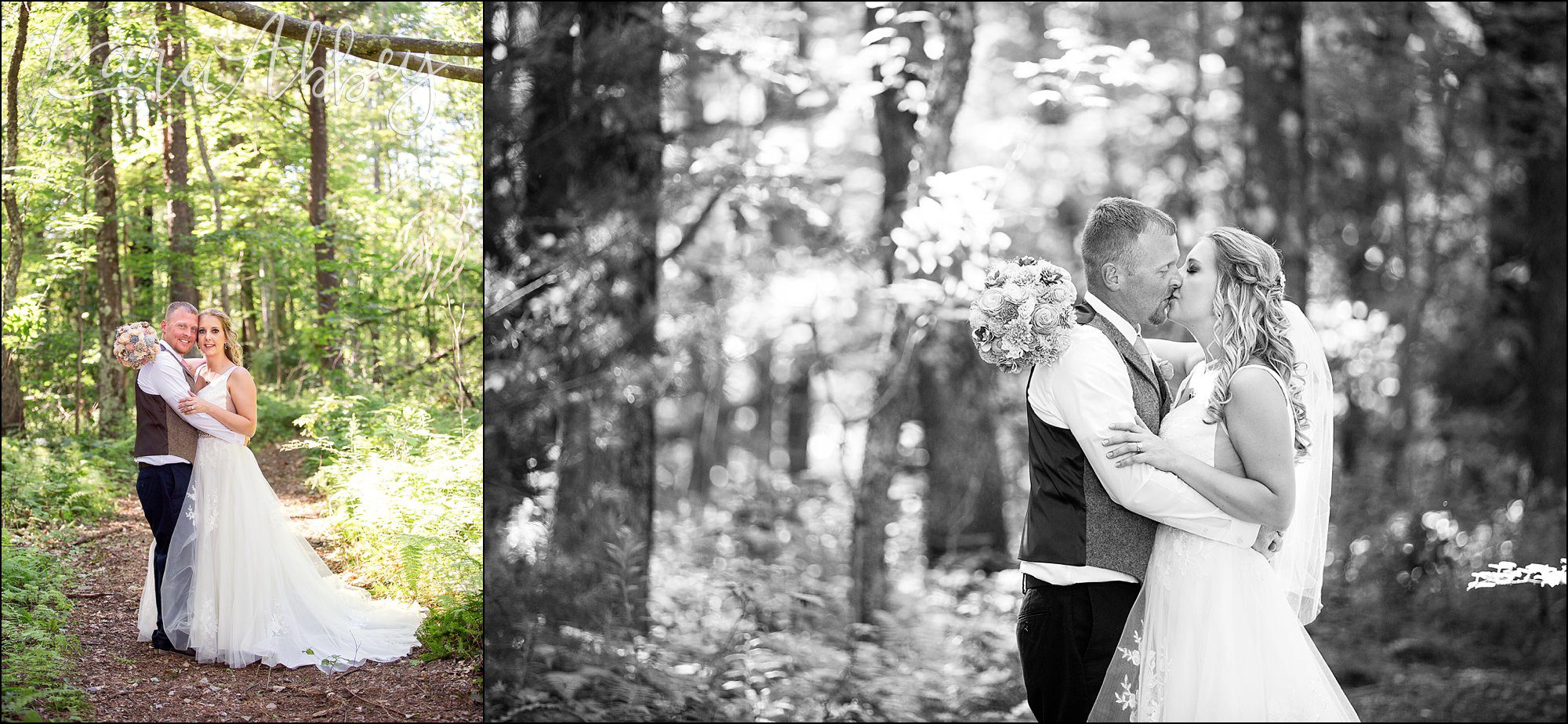 Rustic Elegant Outdoor Summer Wedding on Private Property in PA - Bride & Groom Portraits