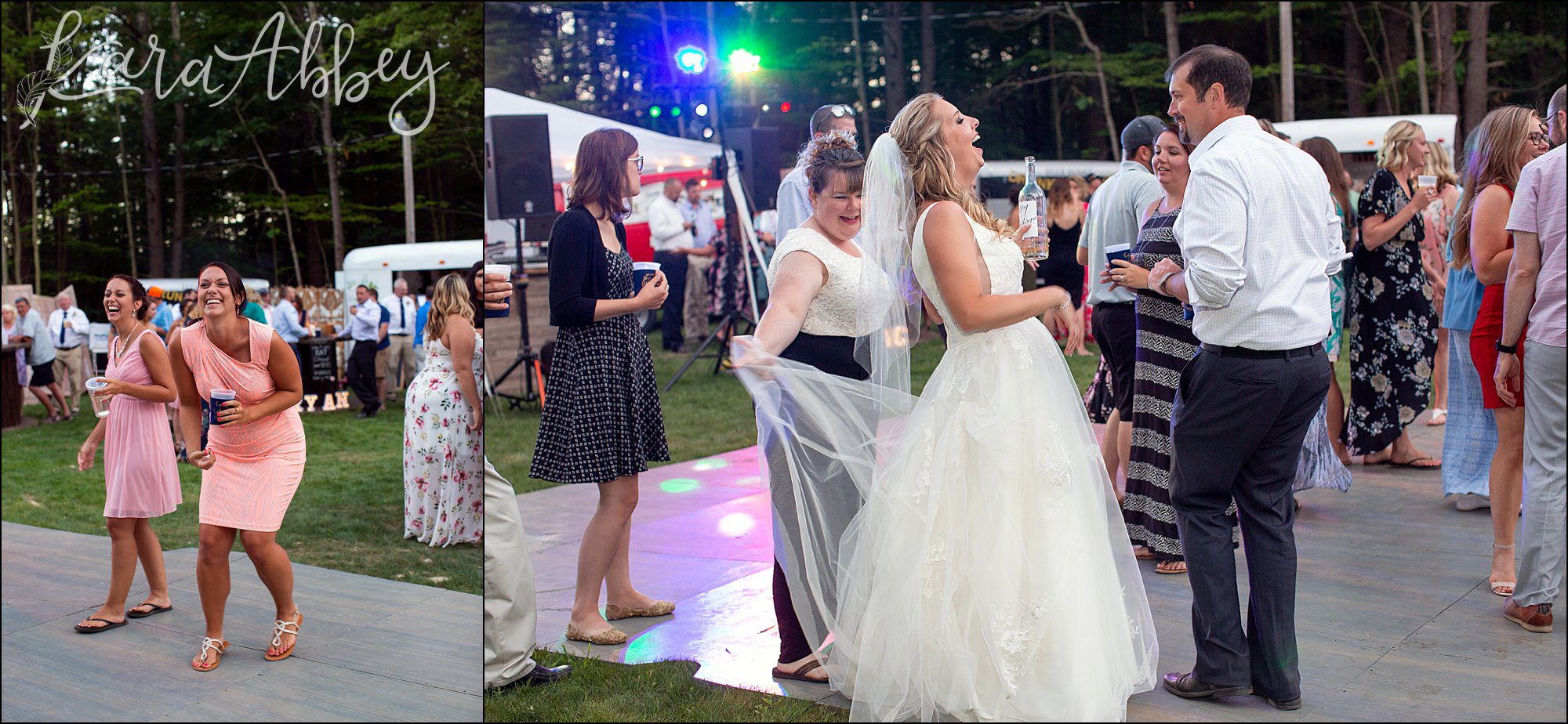 Rustic Elegant Outdoor Summer Wedding on Private Property in PA - Reception